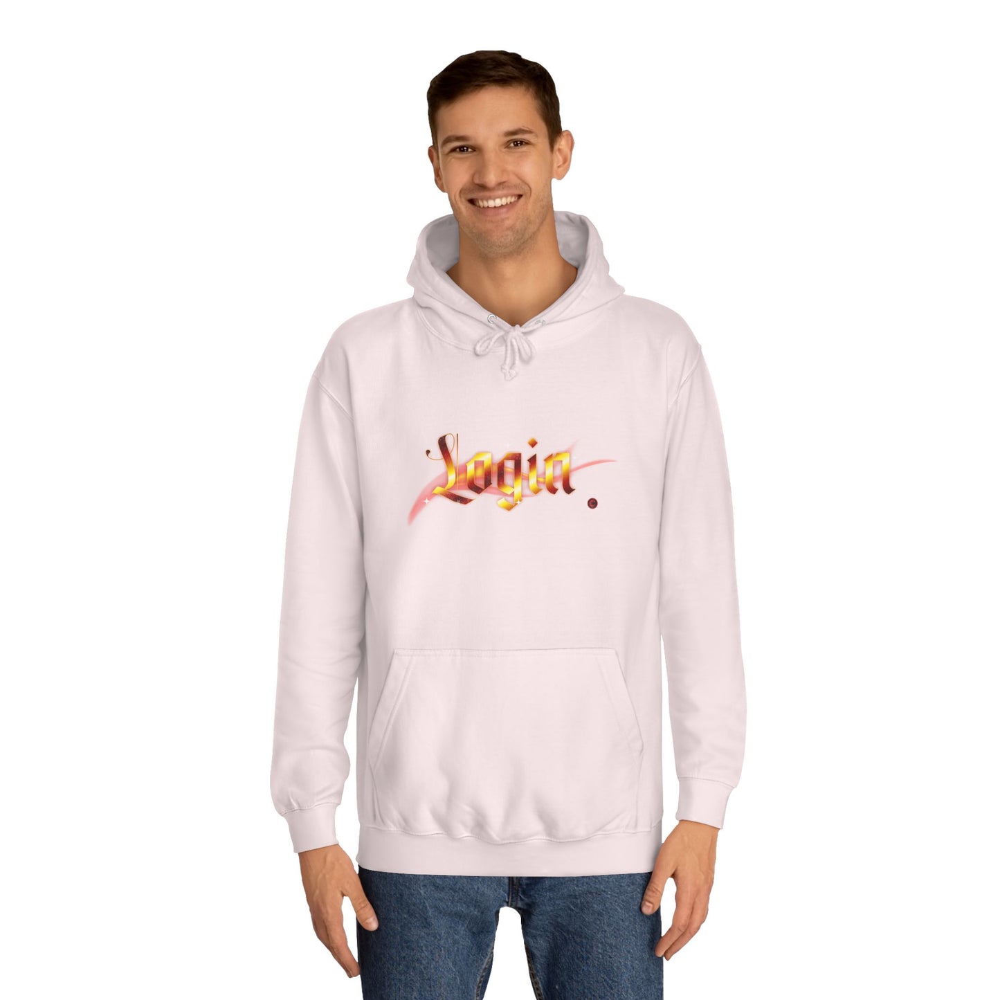 Aesthetic 'Login' Unisex Hoodie, Cozy Trendy Wear, Gift for Any One, Warm Casual Style, Trendy Hoodie