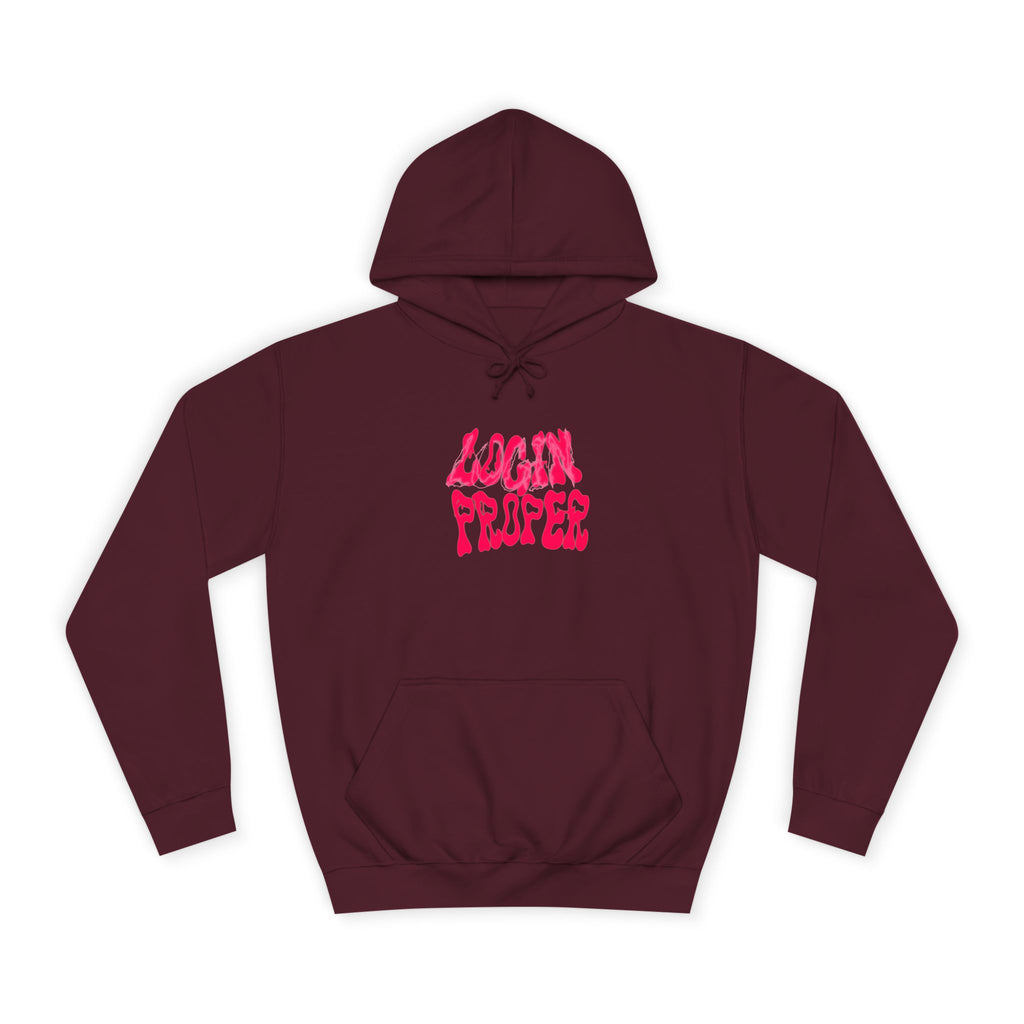 Trendy Unisex Hoodie - 'LOGIN PROPER' Graphic Sweatshirt for, Casual Wear, Gifts' Events, Street Style