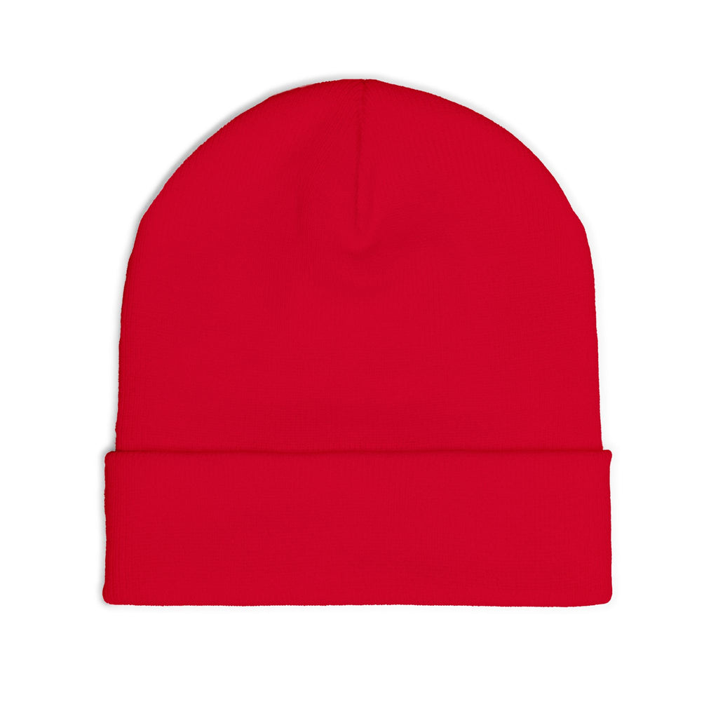 Embroidered 'LOG OUT' Knit Beanie — Gnome Humor Winter Hat