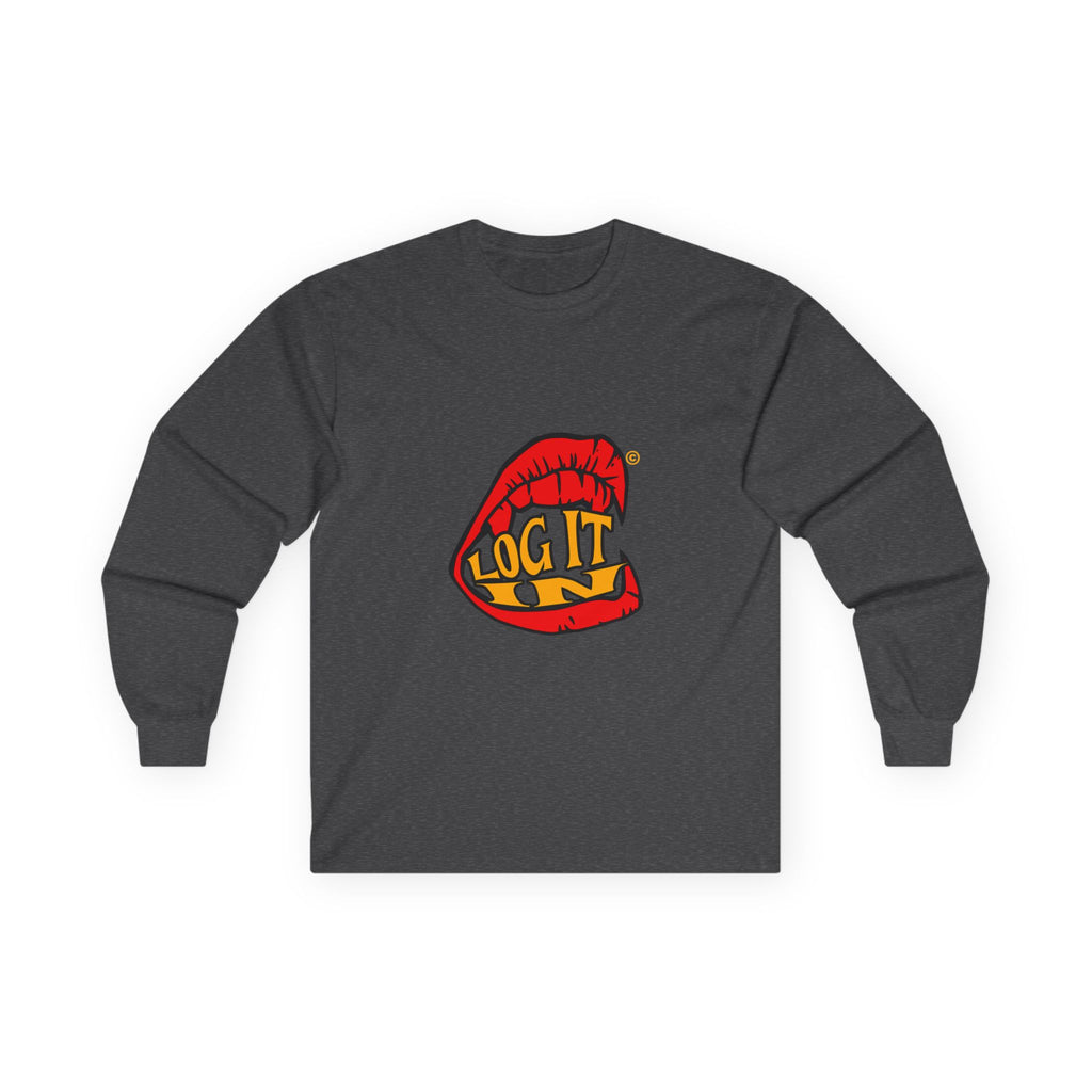 "Log It in" Graphic Long Sleeve Tee