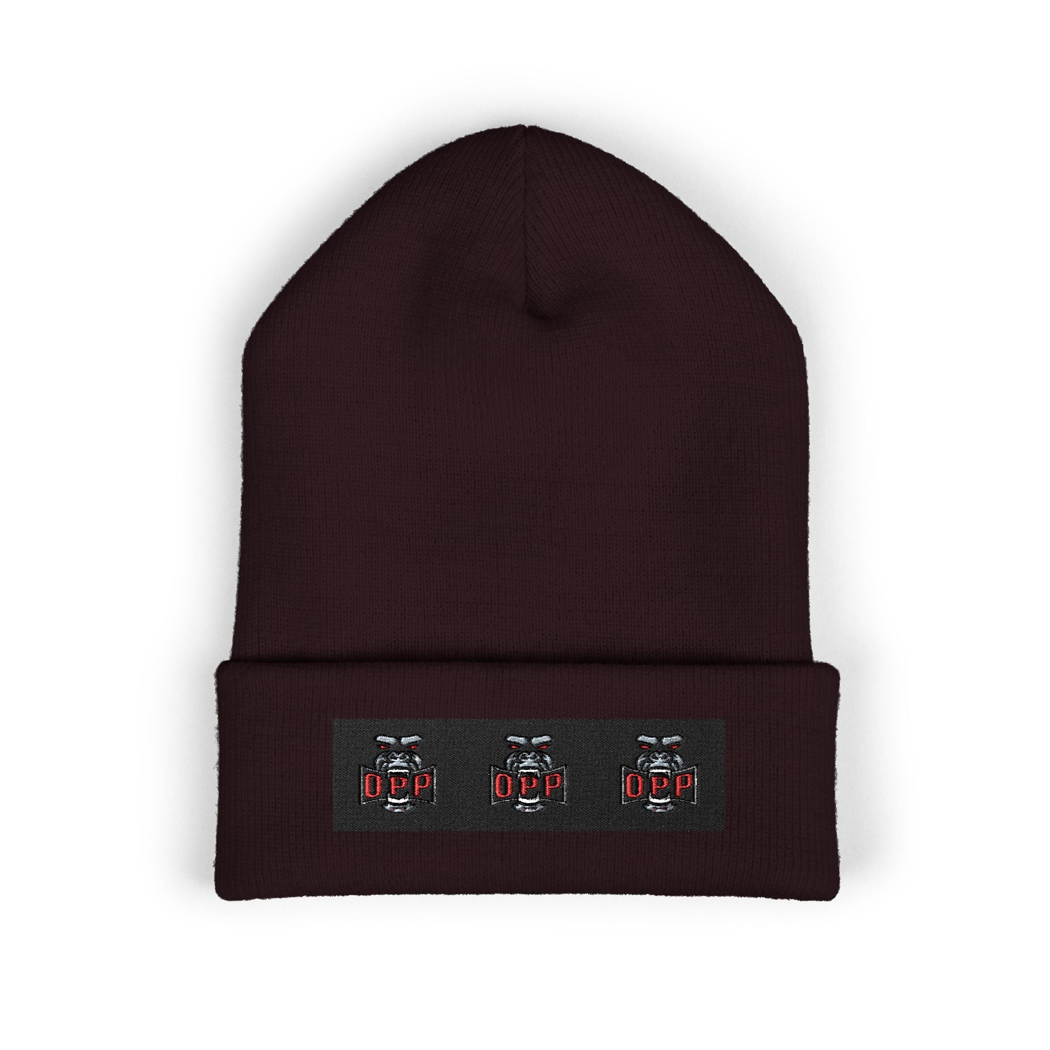 Embroidered OPP Cuffed Beanie — Musician Winter Hat