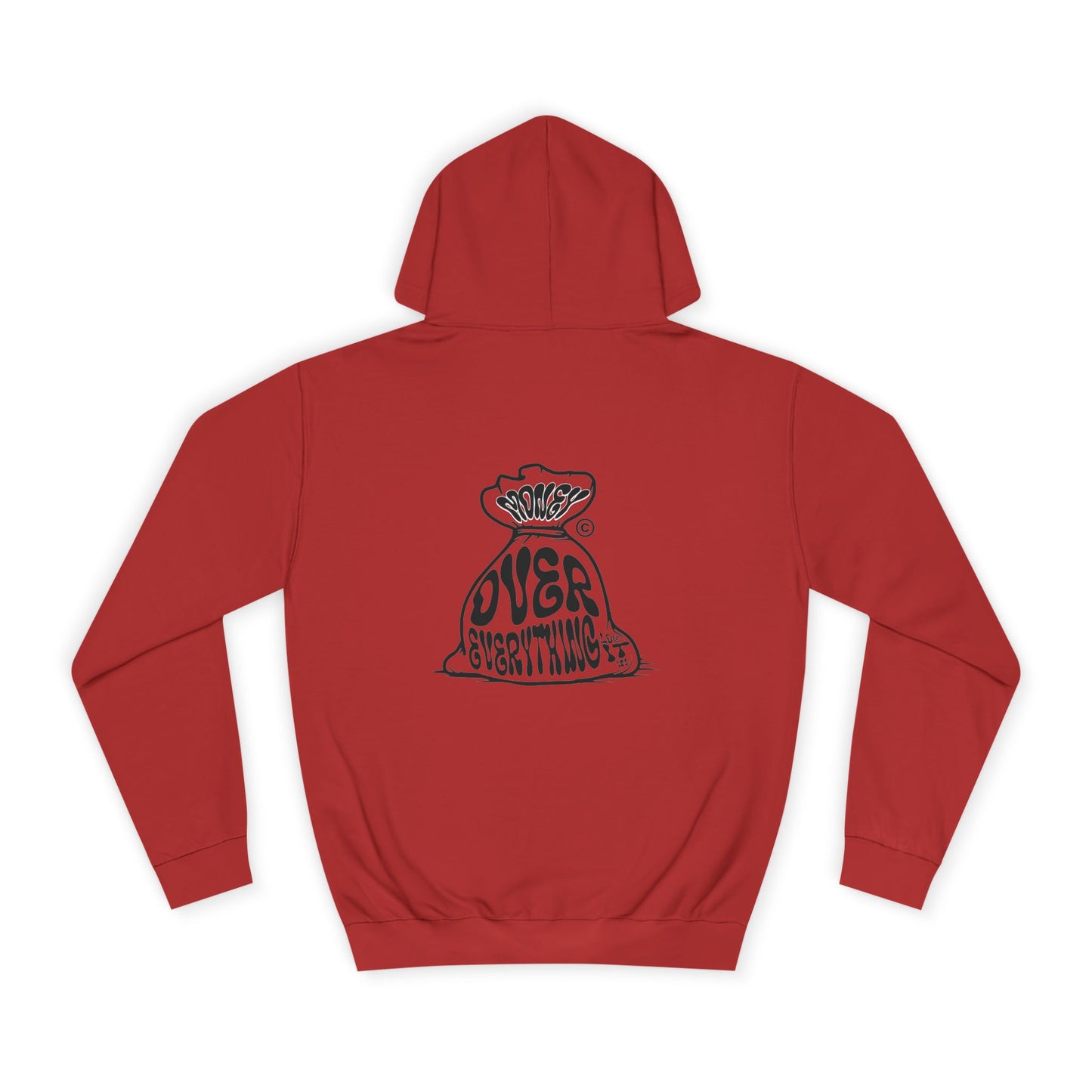 Unisex Money Over Every thing Hoodie with Graphic, Cozy Casual Wear, Perfect Gift, Trendy Hooded Sweatshirt