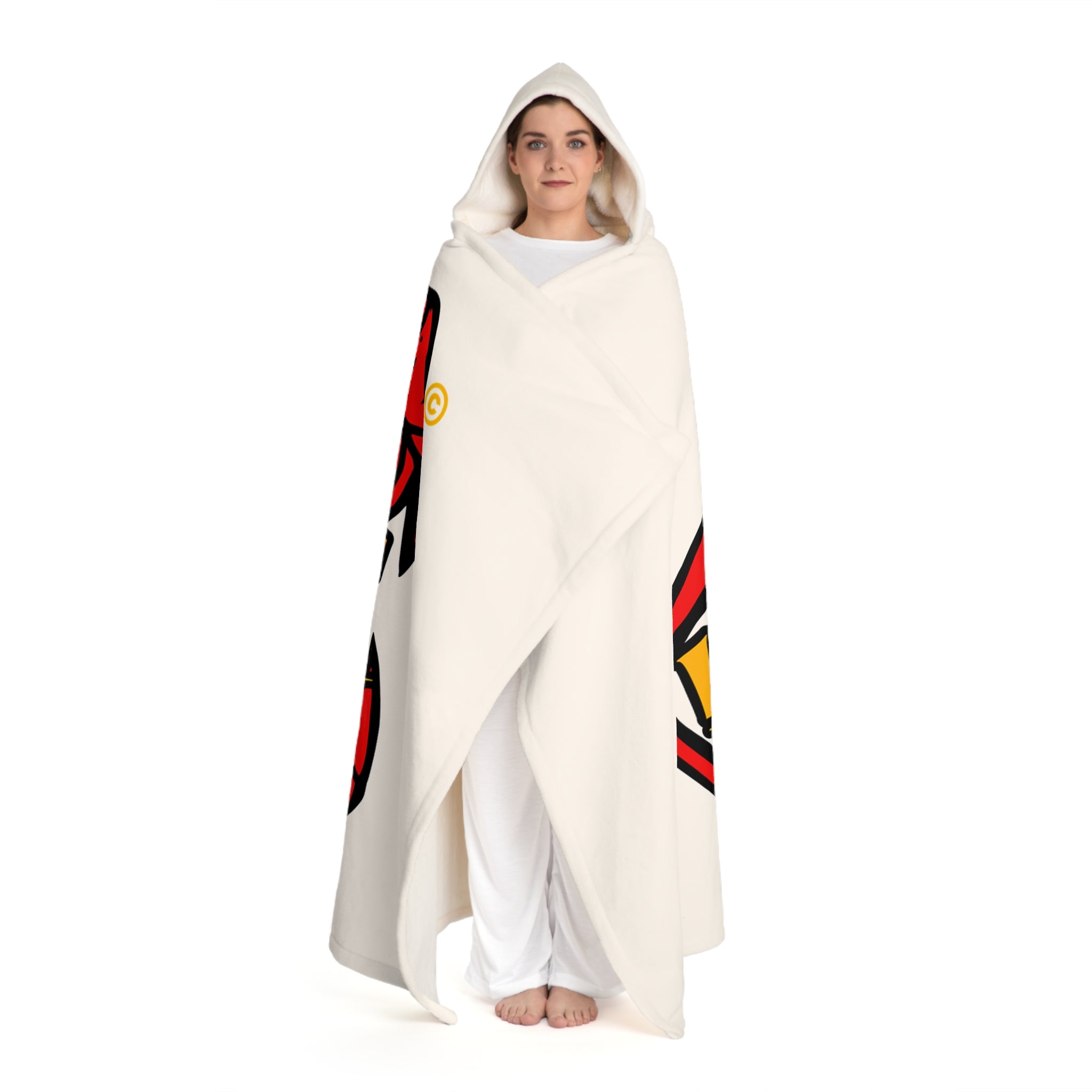Hooded "Log it in" Blanket — Cozy Fleece Throw with Hood