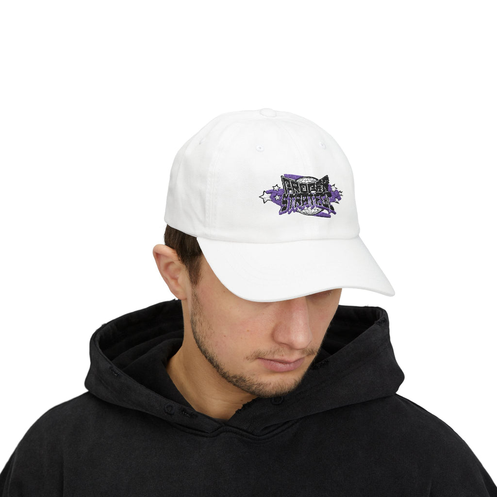 — Purple Floral ‘Strategic’ Embroidered Hat