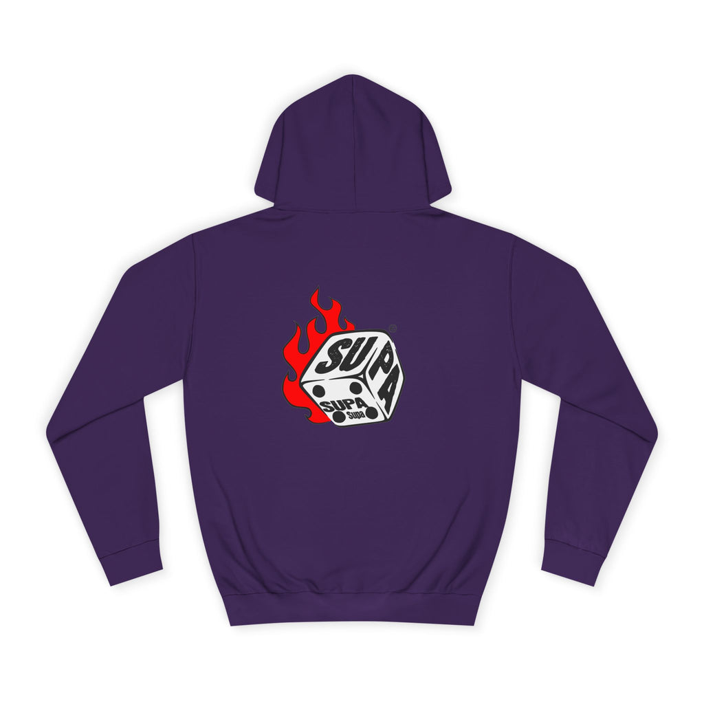 Cool Fire Graphic Unisex SUPA Hoodie, Apparel, Streetwear, Casual Wear, Unique Hooded Sweatshirt