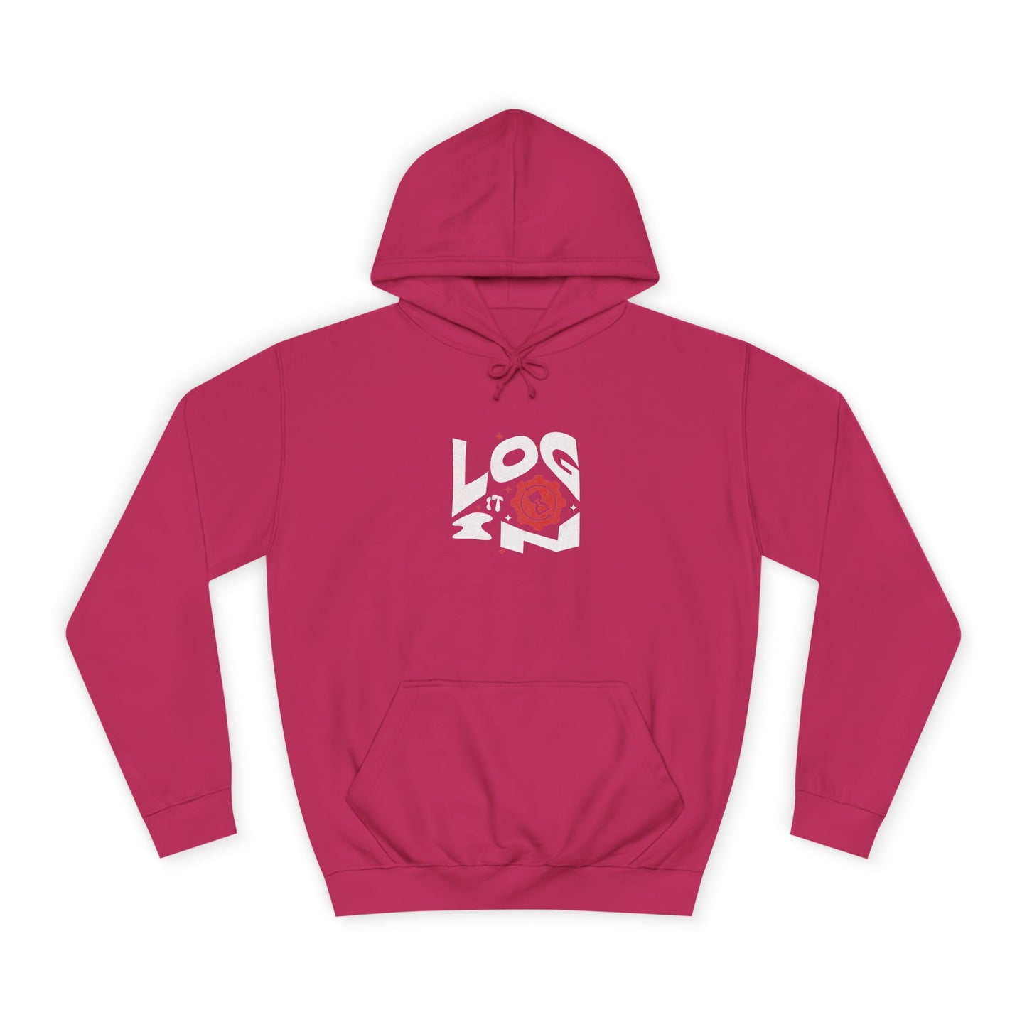 Stylish Log it in Hoodie, Cozy Athletic Wear, Graphic Hoodie, Trendy Apparel, Perfect for Life