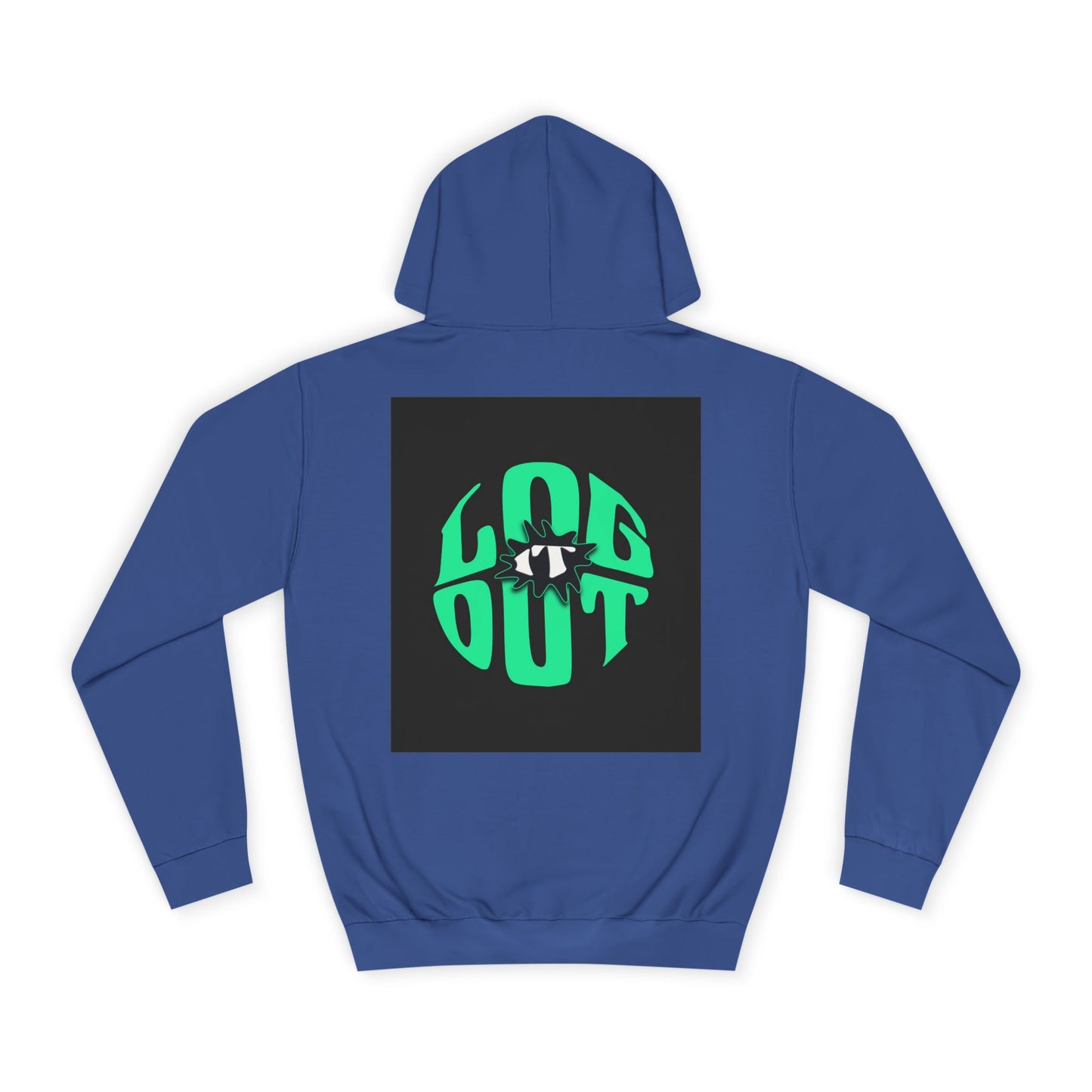 Unisex Hoodie with 'LOG IT OUT' Design, Casual Streetwear, Cool Gift, Cozy Lounge Wear, Perfect for Fall