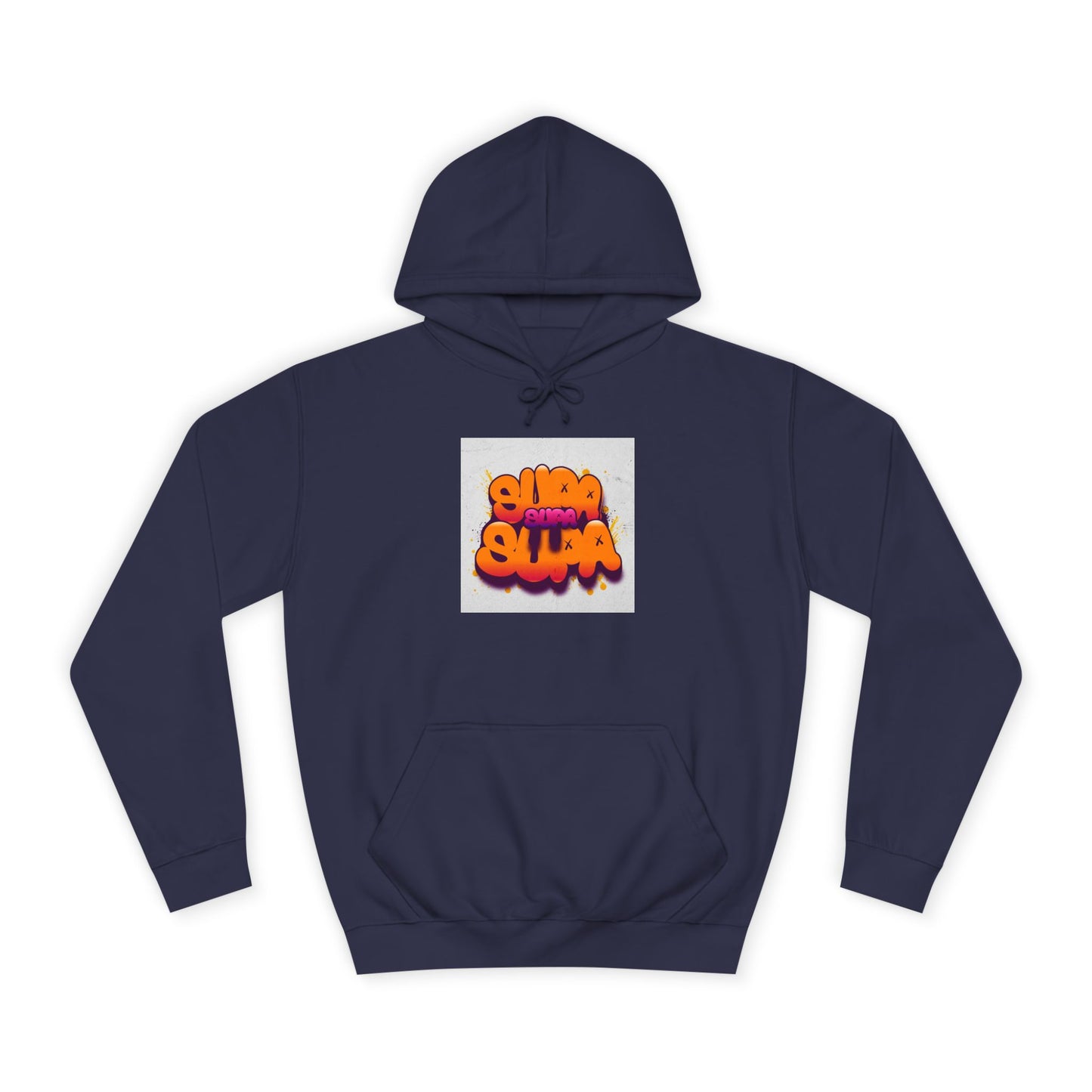 Vibrant Unisex Supa Supa Hoodie with Graffiti Design, Streetwear, Casual Wear, Gift, Fall Fashion, Trendy Spirit