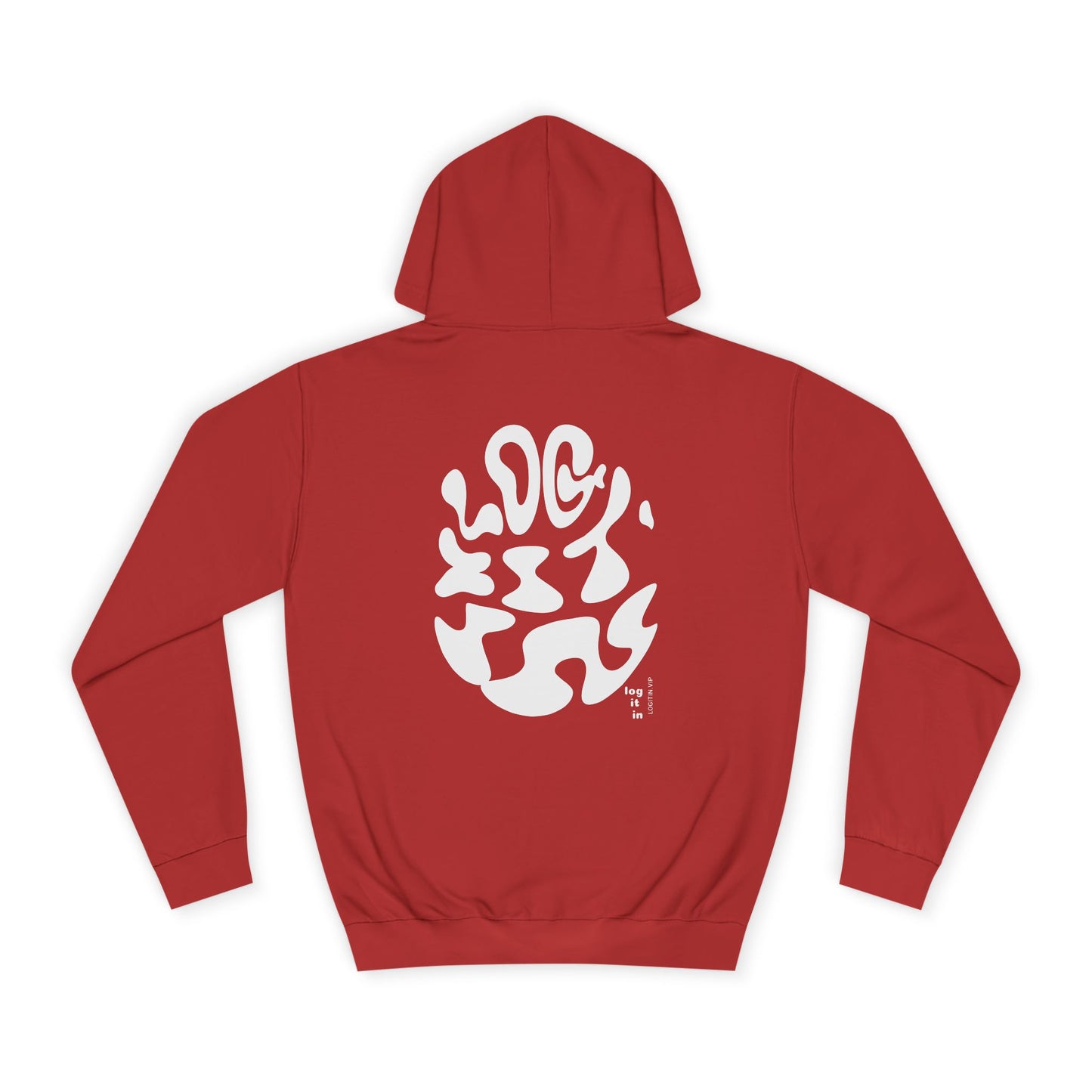 Unisex LOG IT IN Hoodie with Abstract Design - Cozy Sweatshirt for Casual Wear, Gift, Trendy Fashion