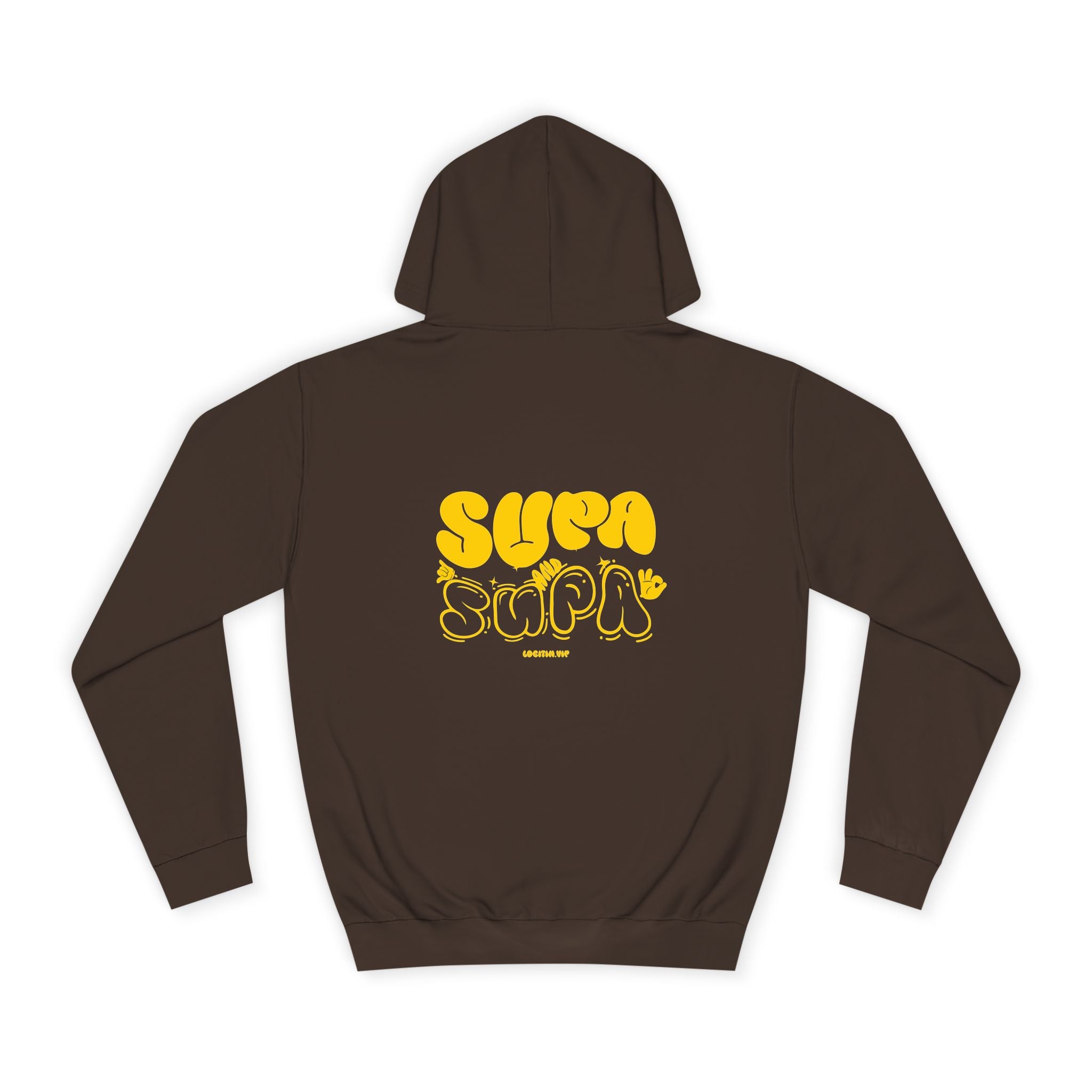 Cheerful Unisex Supa Supa Hoodie - Cozy Streetwear, Campus Style, Trendy Gift, Relaxed Fit, Perfect for Every day