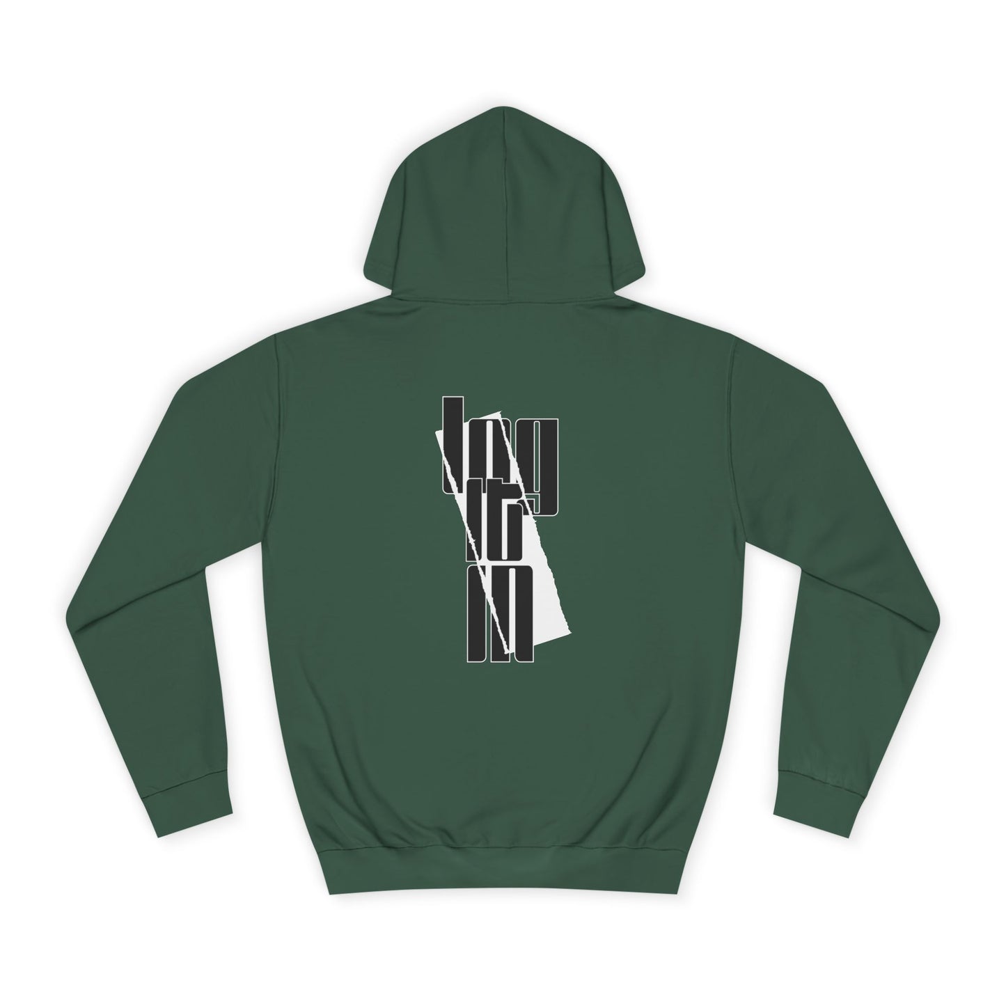 Unisex Log it in Hoodie with Contemporary Typography, Printed Sweatshirt, Ideal for Every day Life, Cozy Gift