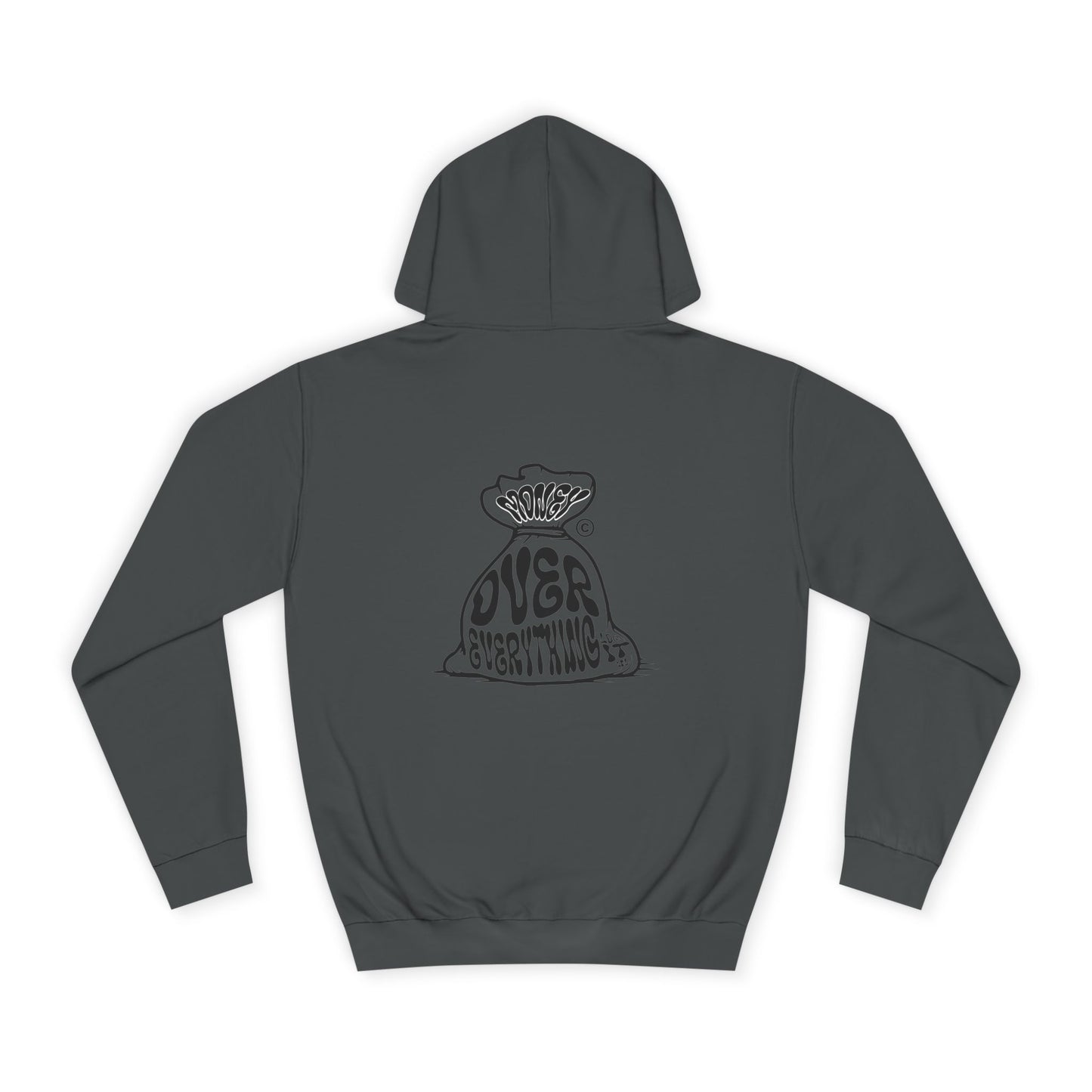 Unisex Money Over Every thing Hoodie with Graphic, Cozy Casual Wear, Perfect Gift, Trendy Hooded Sweatshirt