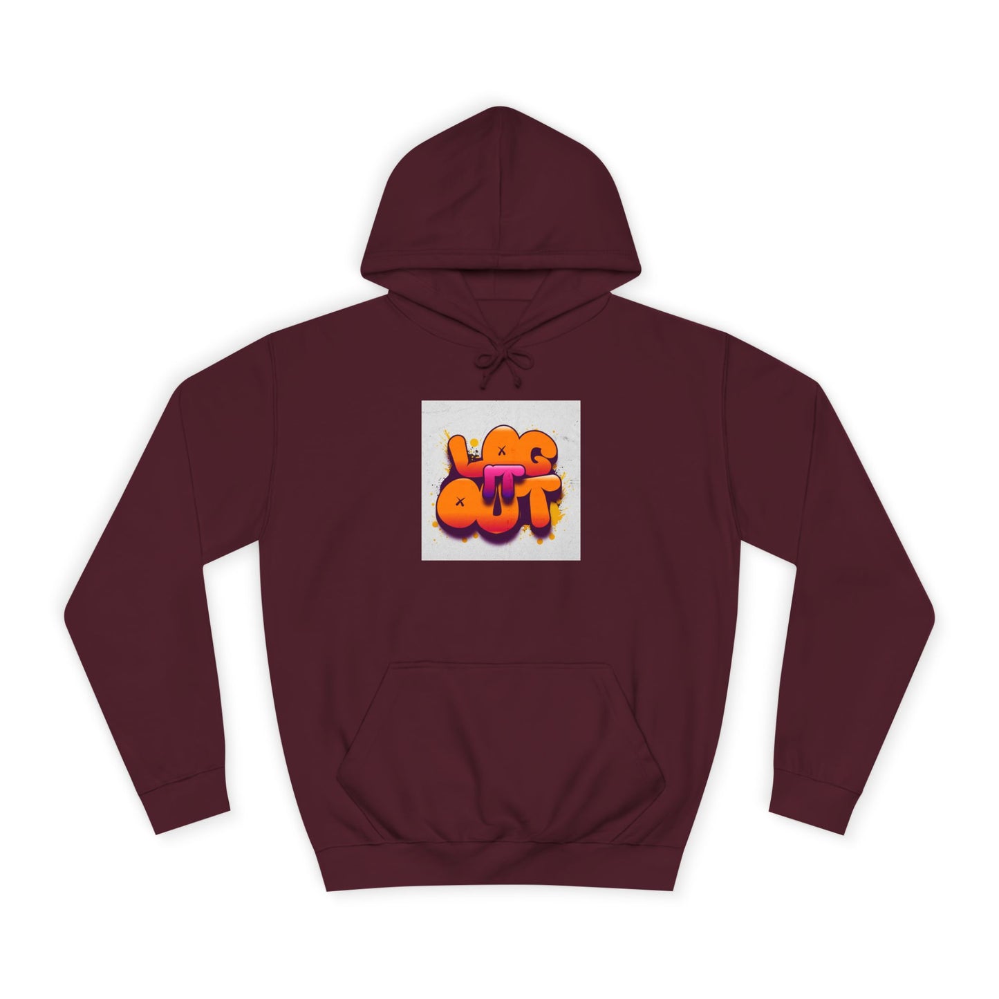 Vibrant Unisex Log it out Hoodie - Trendy, Comfortable Streetwear, Ideal for Life, Casual Outings, Gifts, and more!