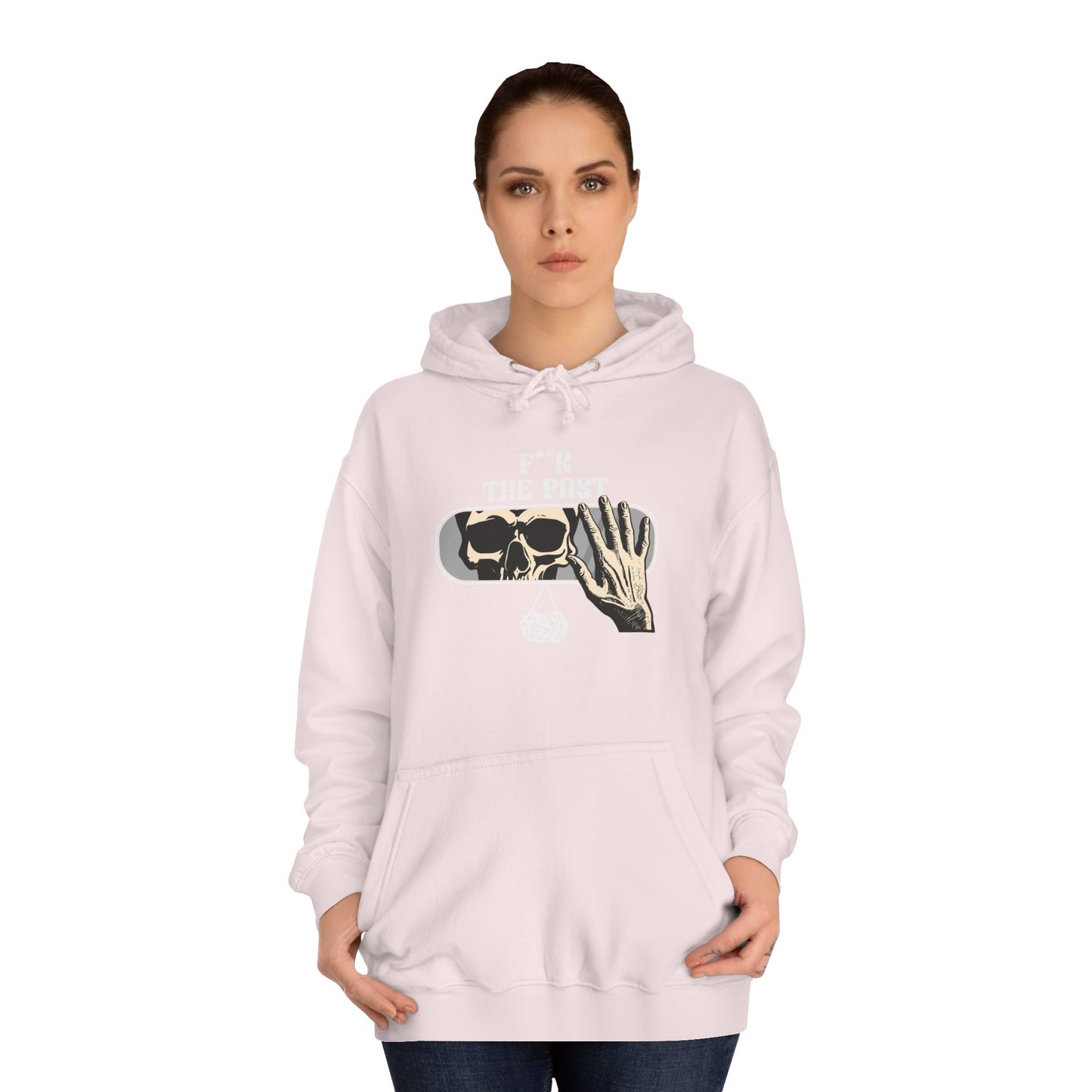 Unisex Hoodie with Bold Message - "F*k The Past" - Casual Wear, Gifts for Graduates, Unique Streetwear, Motivational Apparel