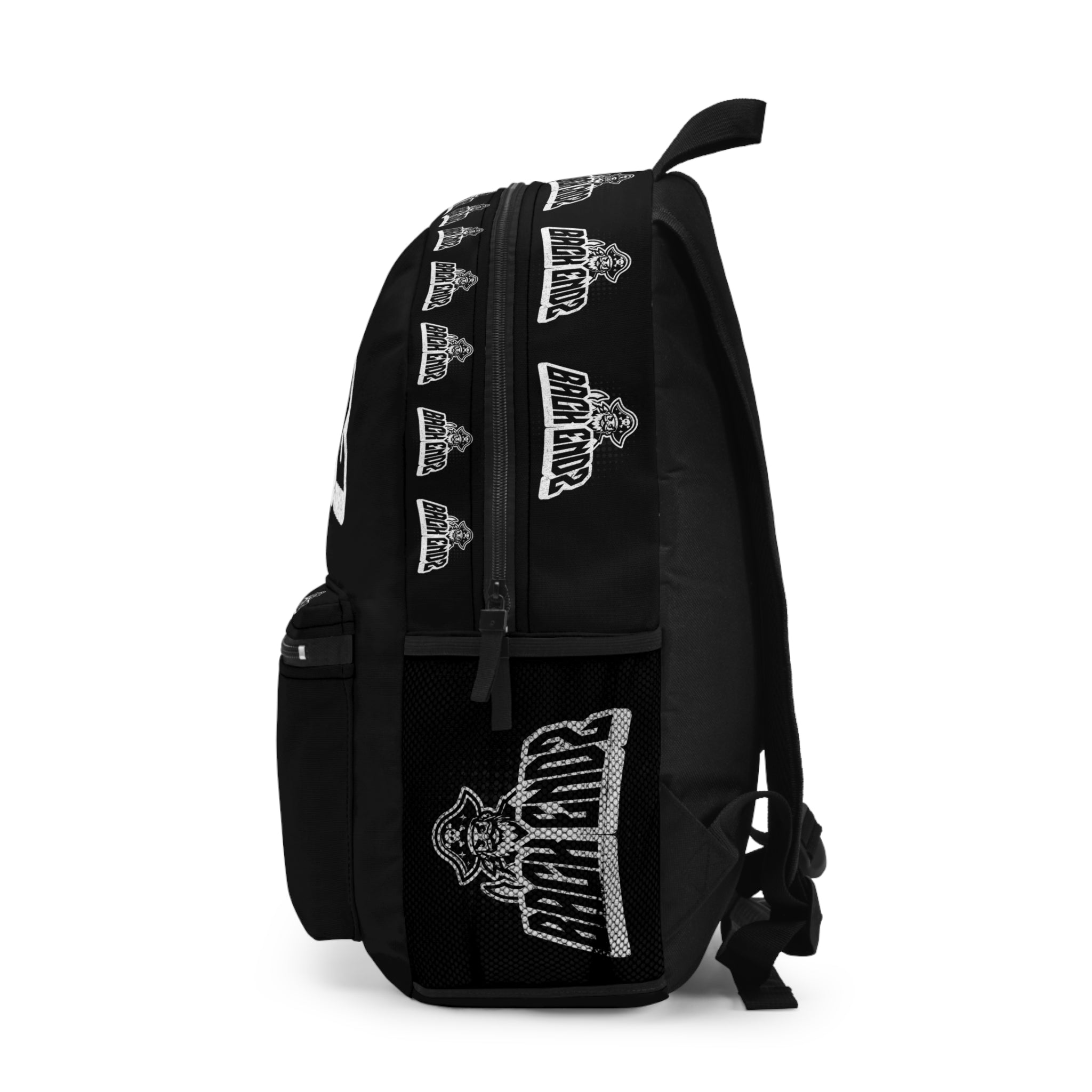 Back Endz Pirate Logo Backpack — Black Graphic School & Travel Bag