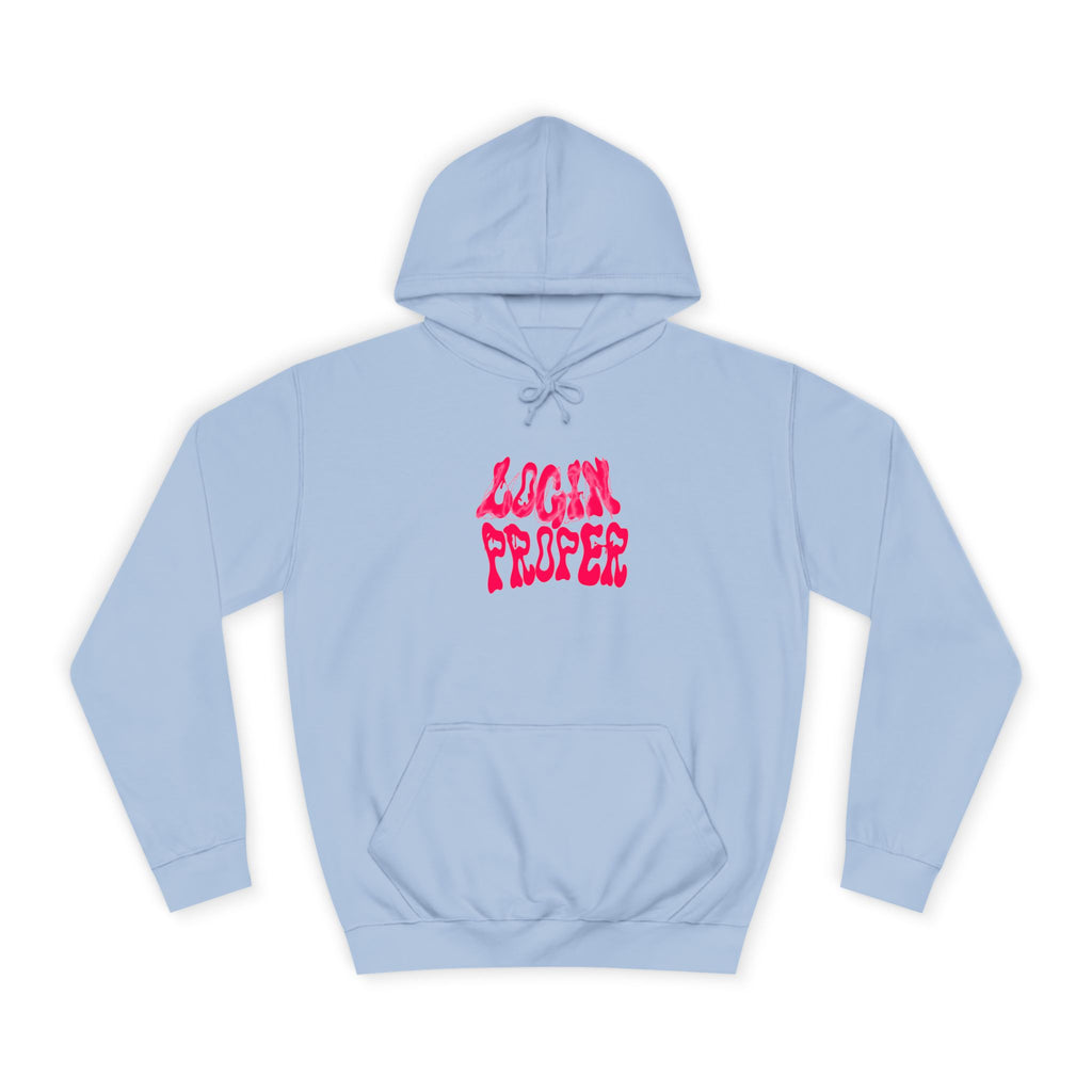Trendy Unisex Hoodie - 'LOGIN PROPER' Graphic Sweatshirt for, Casual Wear, Gifts' Events, Street Style