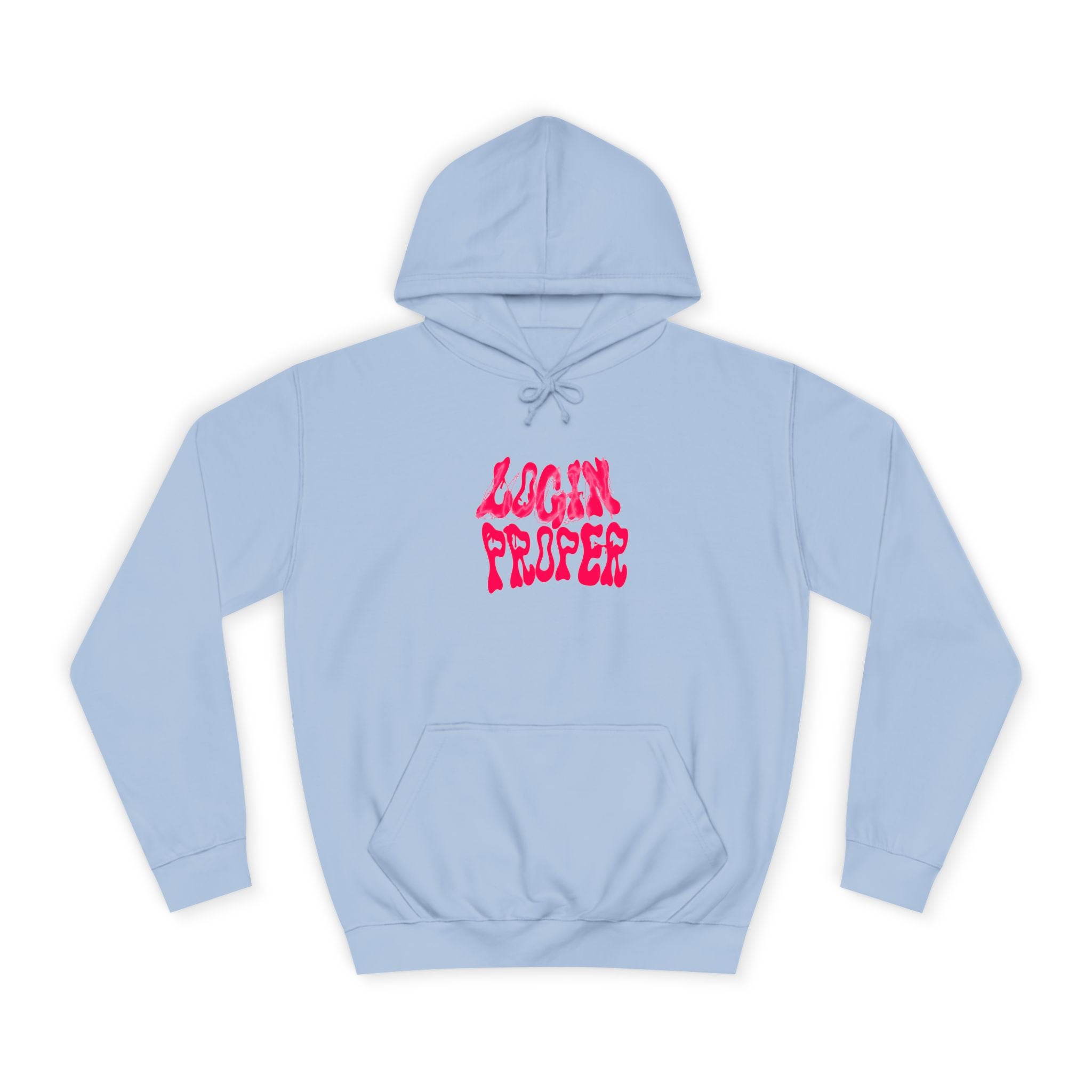 Trendy Unisex Hoodie - 'LOGIN PROPER' Graphic Sweatshirt for, Casual Wear, Gifts' Events, Street Style