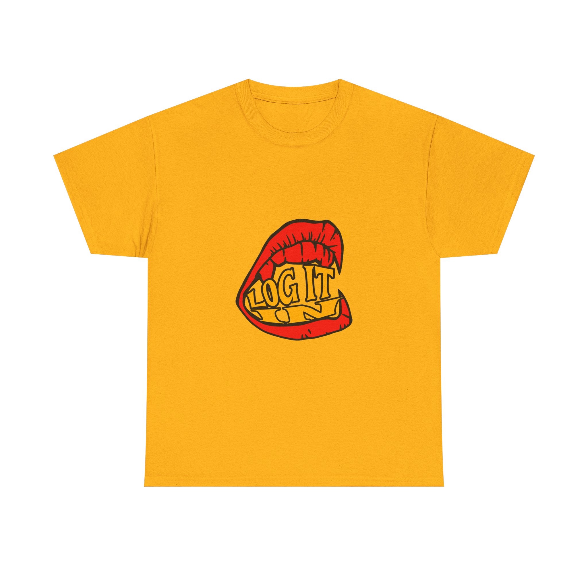 T-Shirt — Bold Logo "Log It in" Graphic Tee