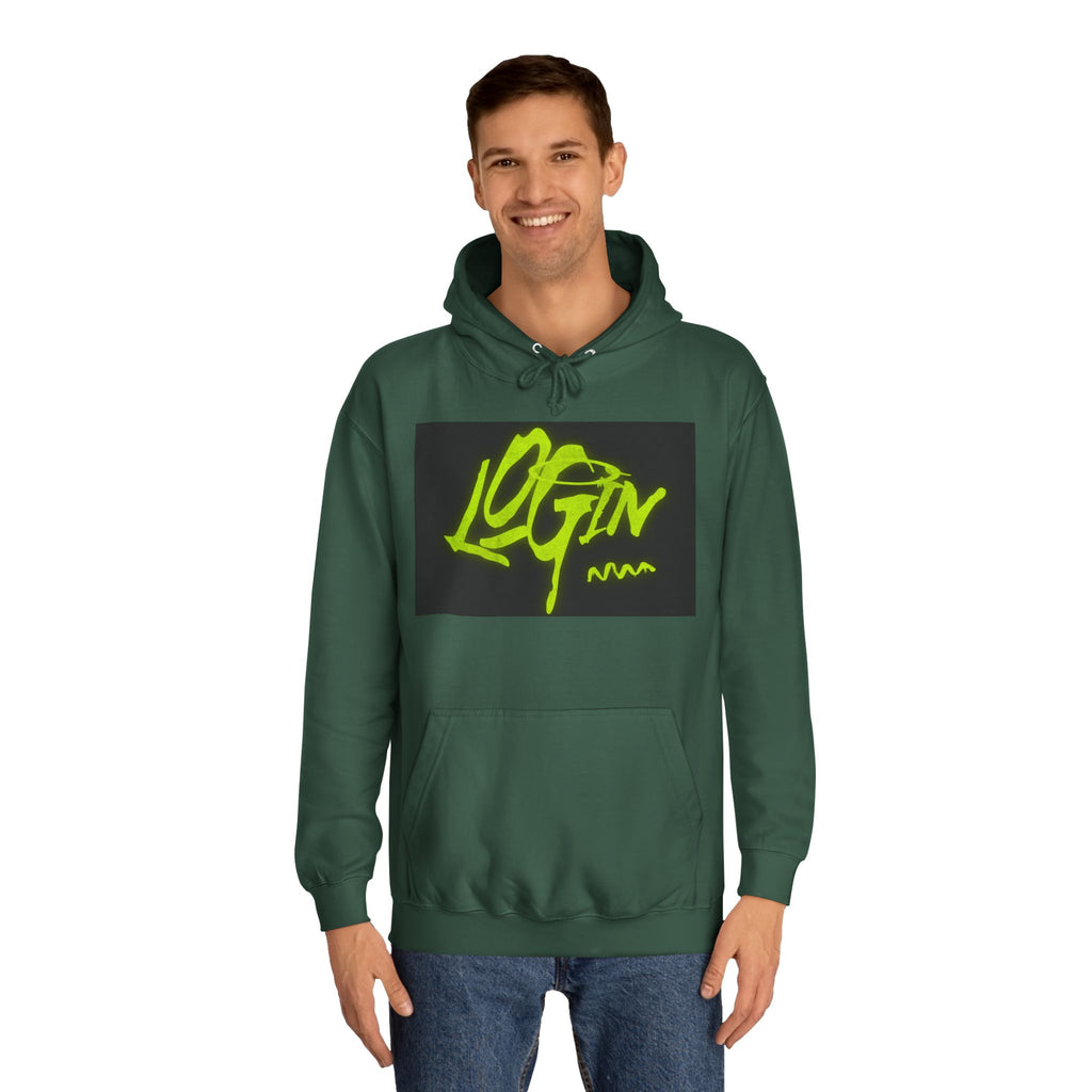 Trendy Unisex Hoodie - 'LOGIN' Graphic Design