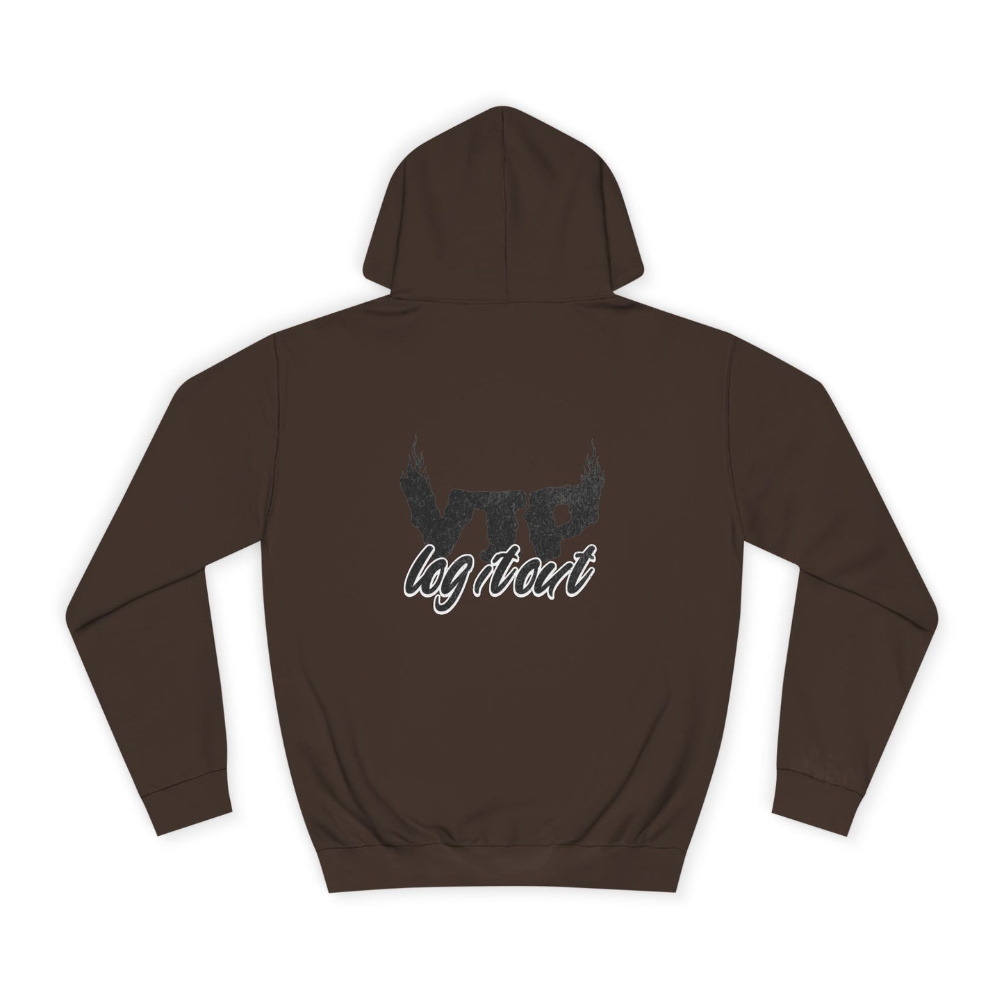 Unisex Log it Out Hoodie with Bold Logo, Casual Streetwear, Perfect for Any Thing, Comfortable Gift for Everyday Wear