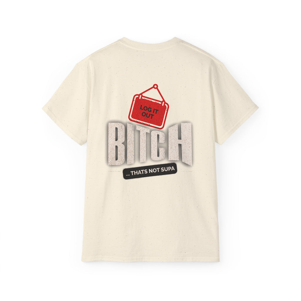 Graphic Tee —  (Log It Out)" Vintage Sign Shirt