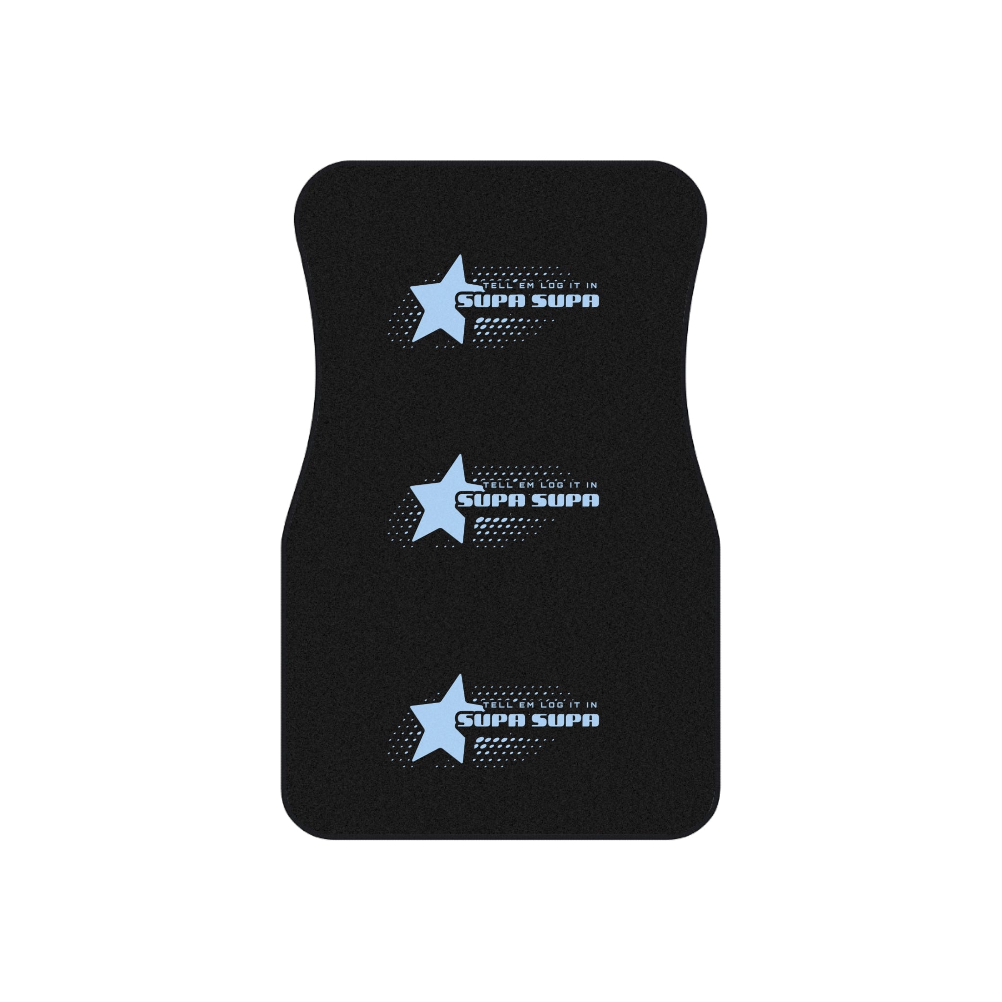 "Tell em log it in" Car Floor Mats (Set of 4) — Black Custom Car Mats