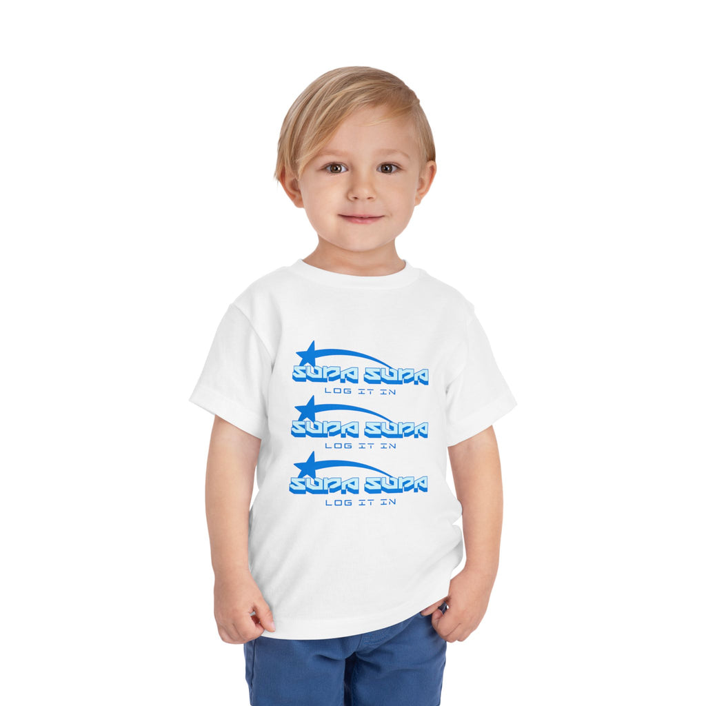Toddler Tee — Blue Star 'Supa Supa' Graphic Shirt