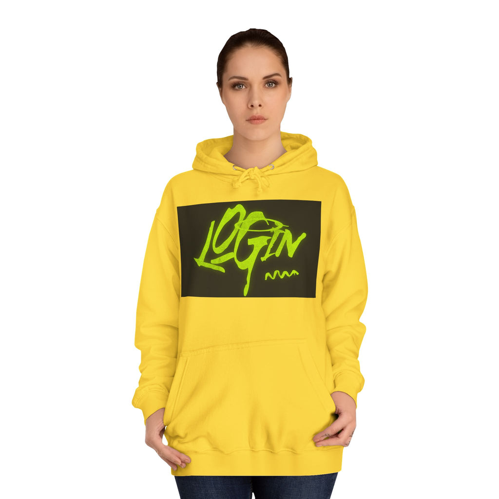 Trendy Unisex Hoodie - 'LOGIN' Graphic Design