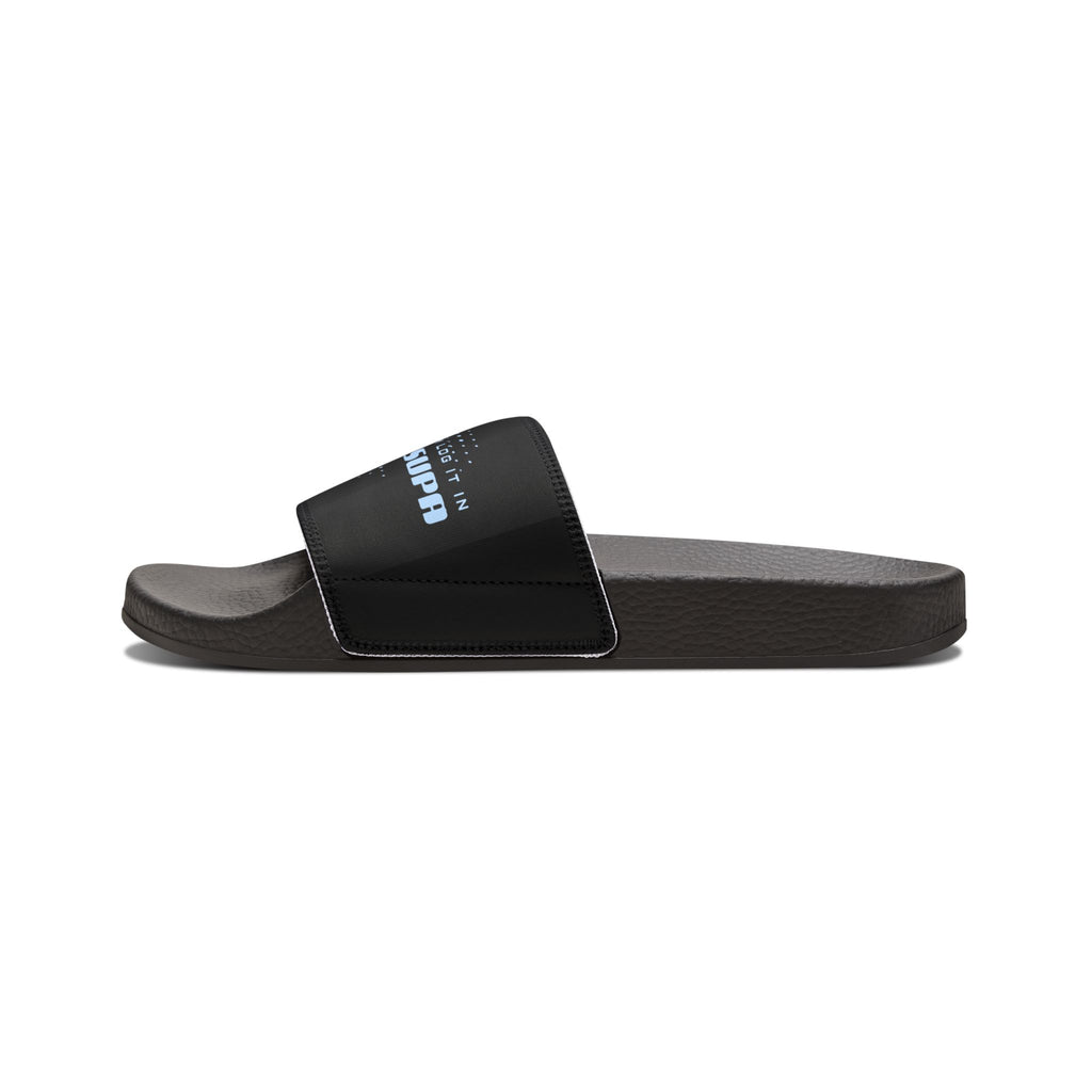 Men's Removable-Strap Slides — Casual "tell em Log it in" Sandals