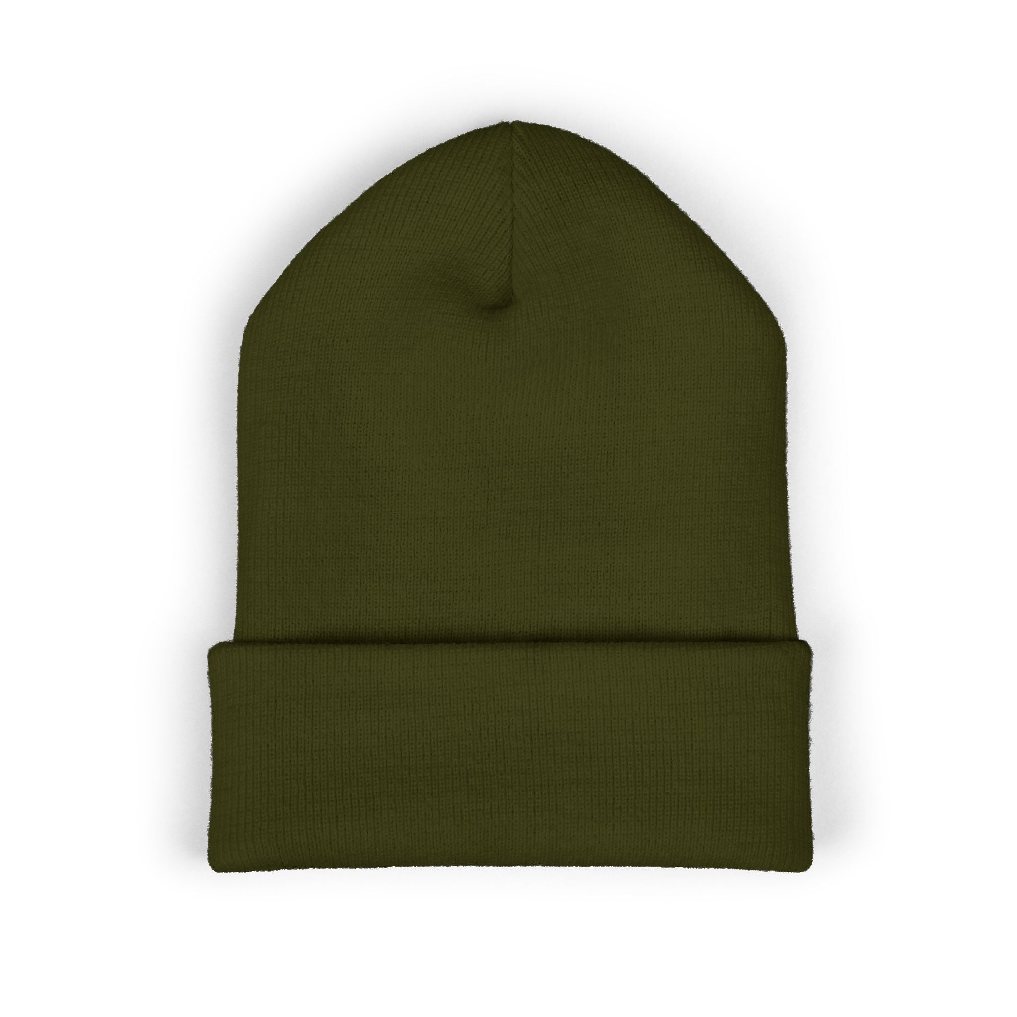 Embroidered 'Watch Your Back' Classic Cuffed Beanie — Cozy Winter Knit Hat