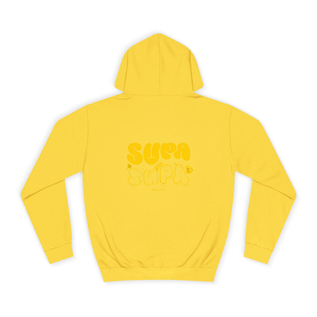 Cheerful Unisex Supa Supa Hoodie - Cozy Streetwear, Campus Style, Trendy Gift, Relaxed Fit, Perfect for Every day
