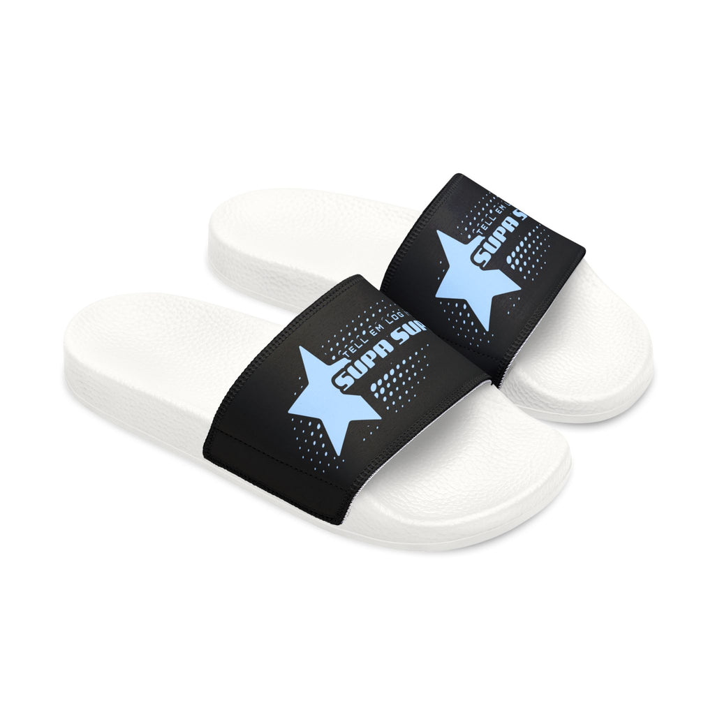 Youth Star Logo "Supa spa Slide Sandals — Adjustable Strap Pool & Casual Slides
