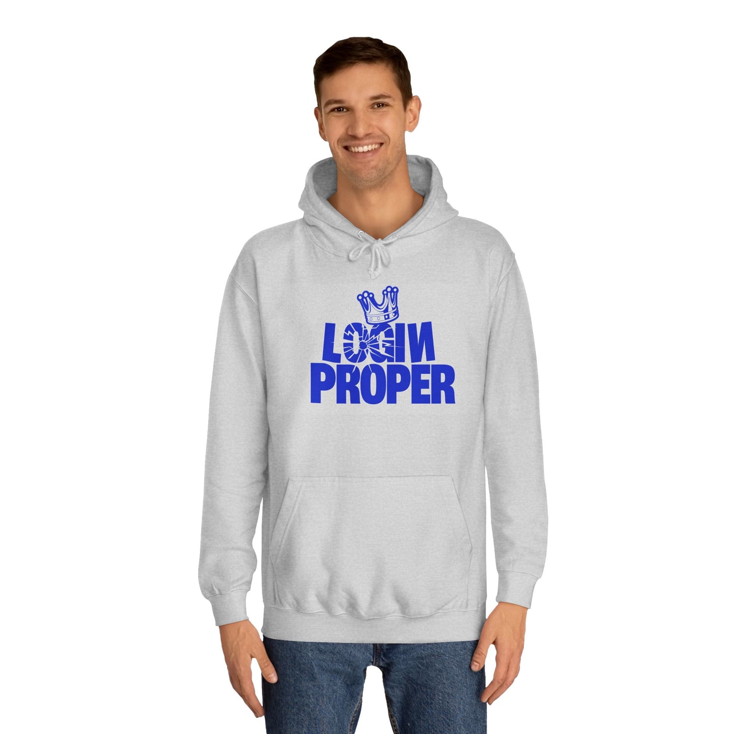 Unisex Hoodie - 'Login Proper' Trendy Spirit Wear, Casual Streetwear, Gift, Cozy Lounge Sweatshirt