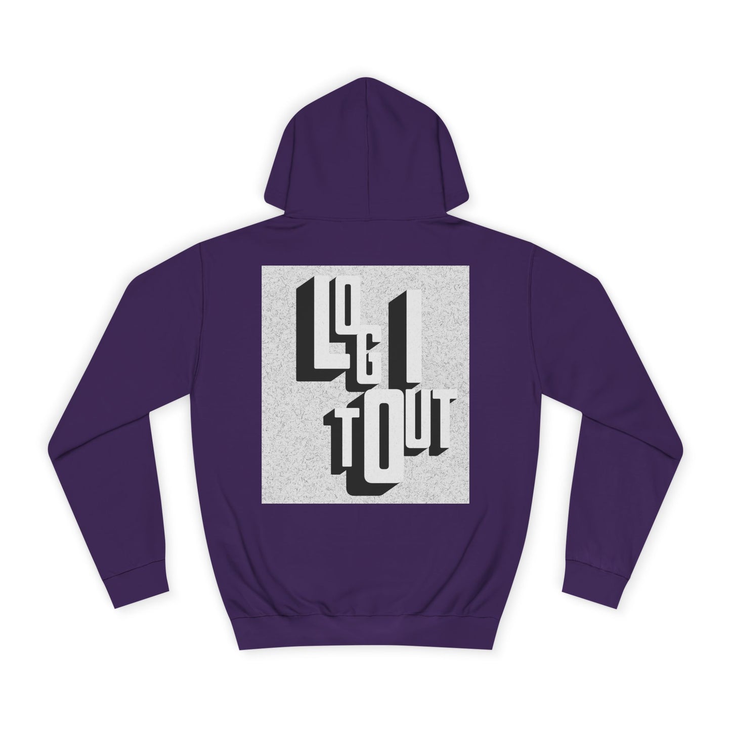 Unisex Hoodie with Unique Typography, Cozy College Sweatshirt, College Gift, Modern Hoodie, Graphic Pull-over