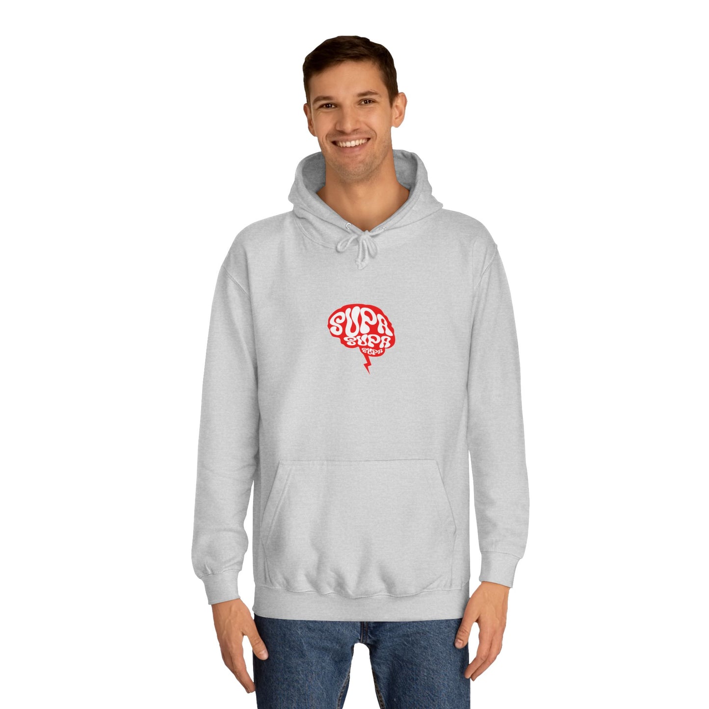 Supa Supa Hoodie, Unisex College Sweatshirt, Cozy Hoodie, Trendy Graphic Hoodie, Gift for Any One