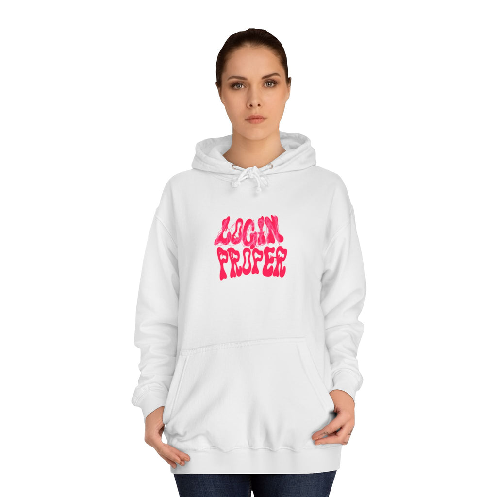 Trendy Unisex Hoodie - 'LOGIN PROPER' Graphic Sweatshirt for, Casual Wear, Gifts' Events, Street Style