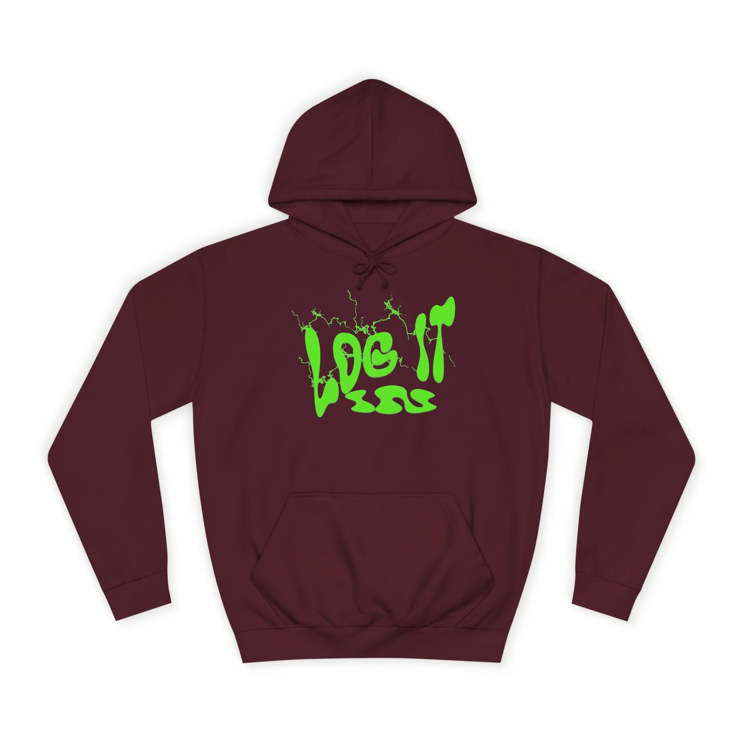 Unisex Hoodie with 'Log It in' Design, Cozy Casual Sweater for Trendy wear, Gift for Comfortable Everyday Wear