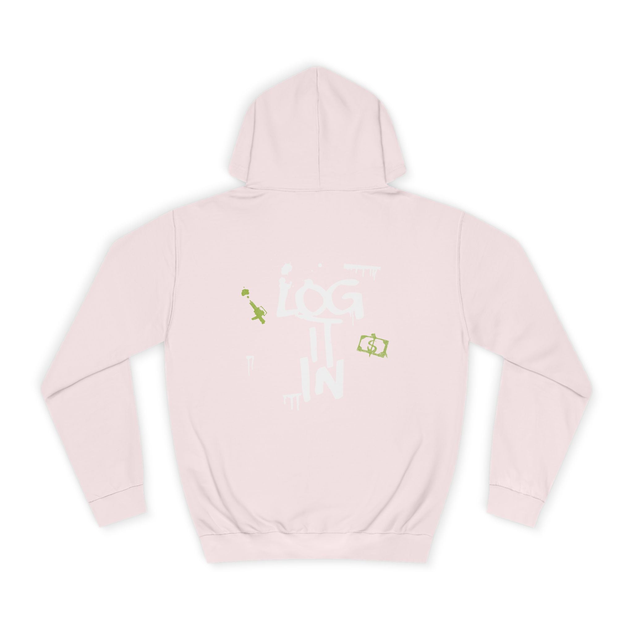 log it in Hoodie — Minimal Vintage Print