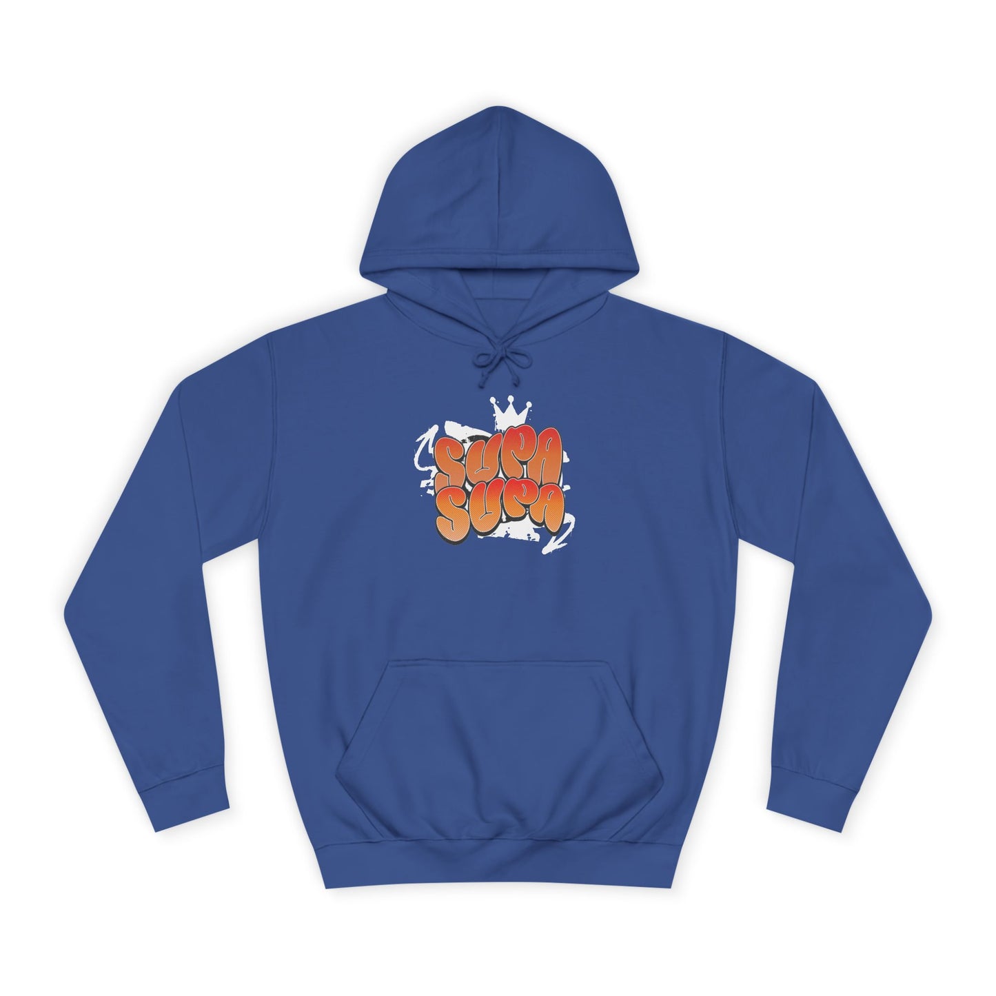 Unisex Hoodie with Retro 'Supa Supa' Design