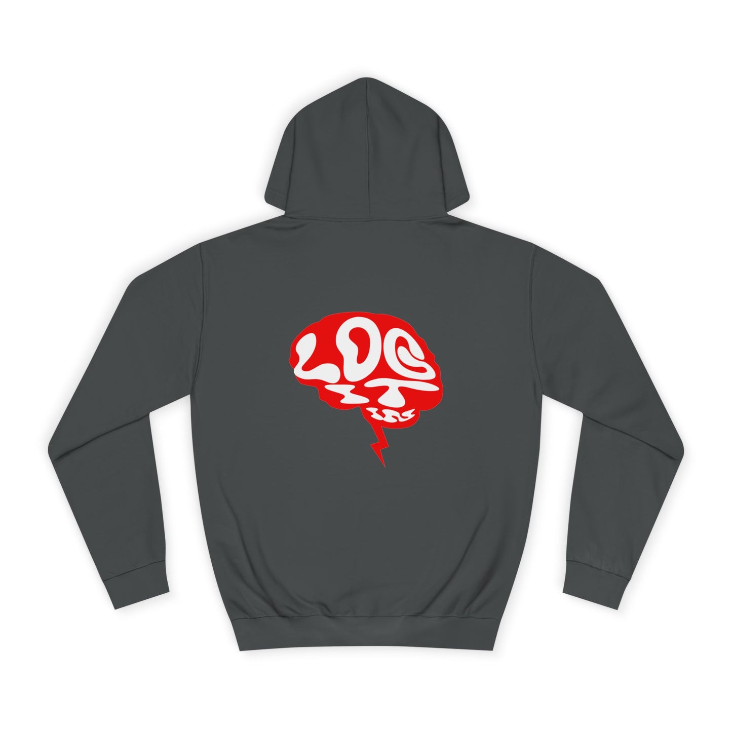Unisex Log it in Hoodie with Unique Brain Design, Casual Wear, Trendy Apparel, Festive Occasions, Graphic Hoodie
