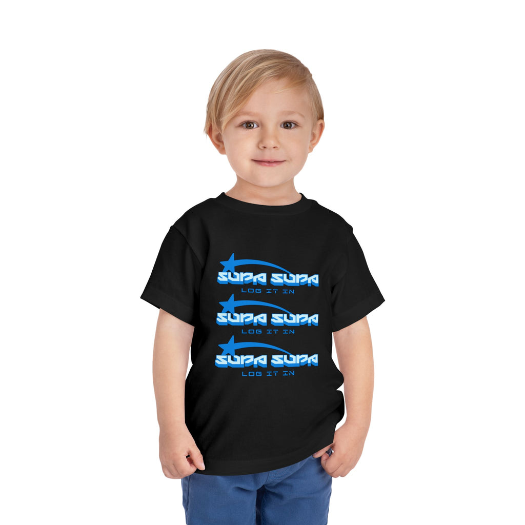 Toddler Tee — Blue Star 'Supa Supa' Graphic Shirt