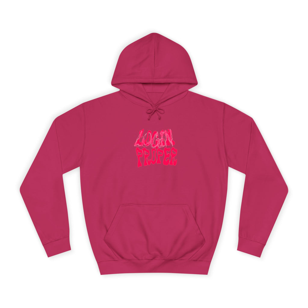 Trendy Unisex Hoodie - 'LOGIN PROPER' Graphic Sweatshirt for, Casual Wear, Gifts' Events, Street Style