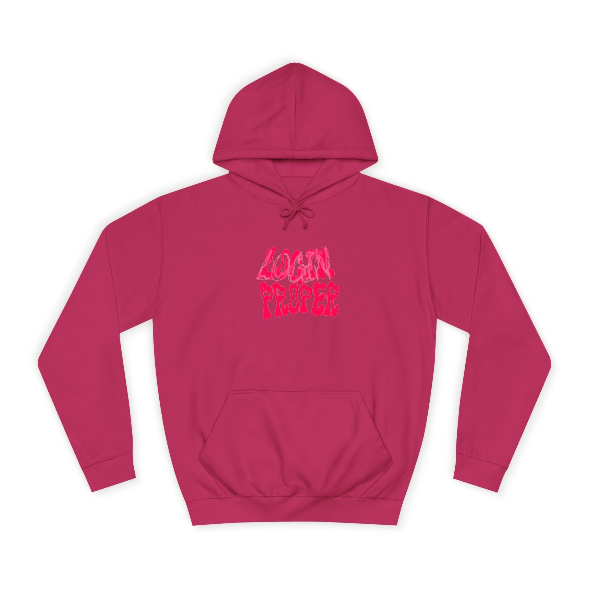 Trendy Unisex Hoodie - 'LOGIN PROPER' Graphic Sweatshirt for, Casual Wear, Gifts' Events, Street Style