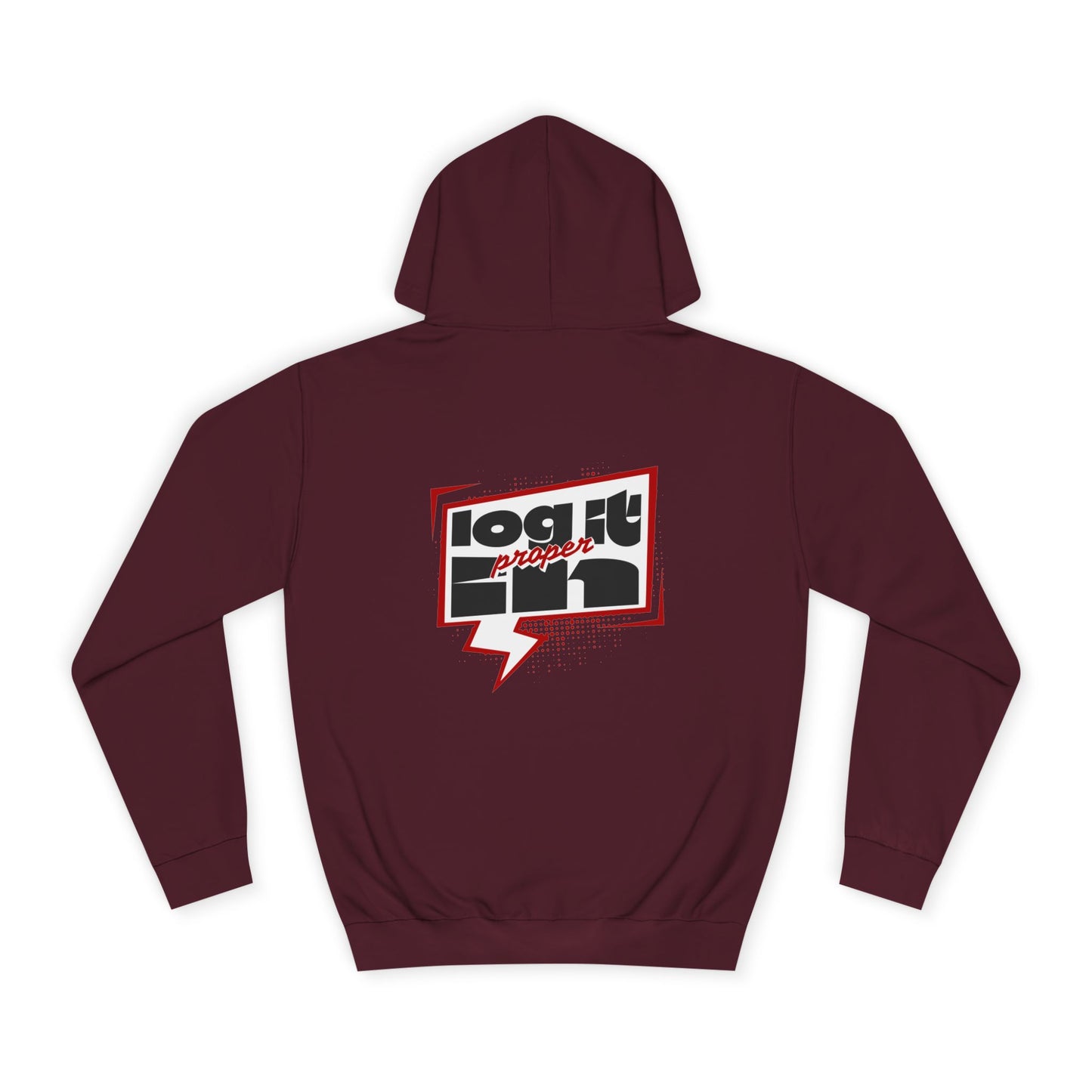 Unisex Log it in Hoodie - Casual Streetwear, College Apparel, Gift, Comfortable Hoodie, Unique Graphic Sweatshirt