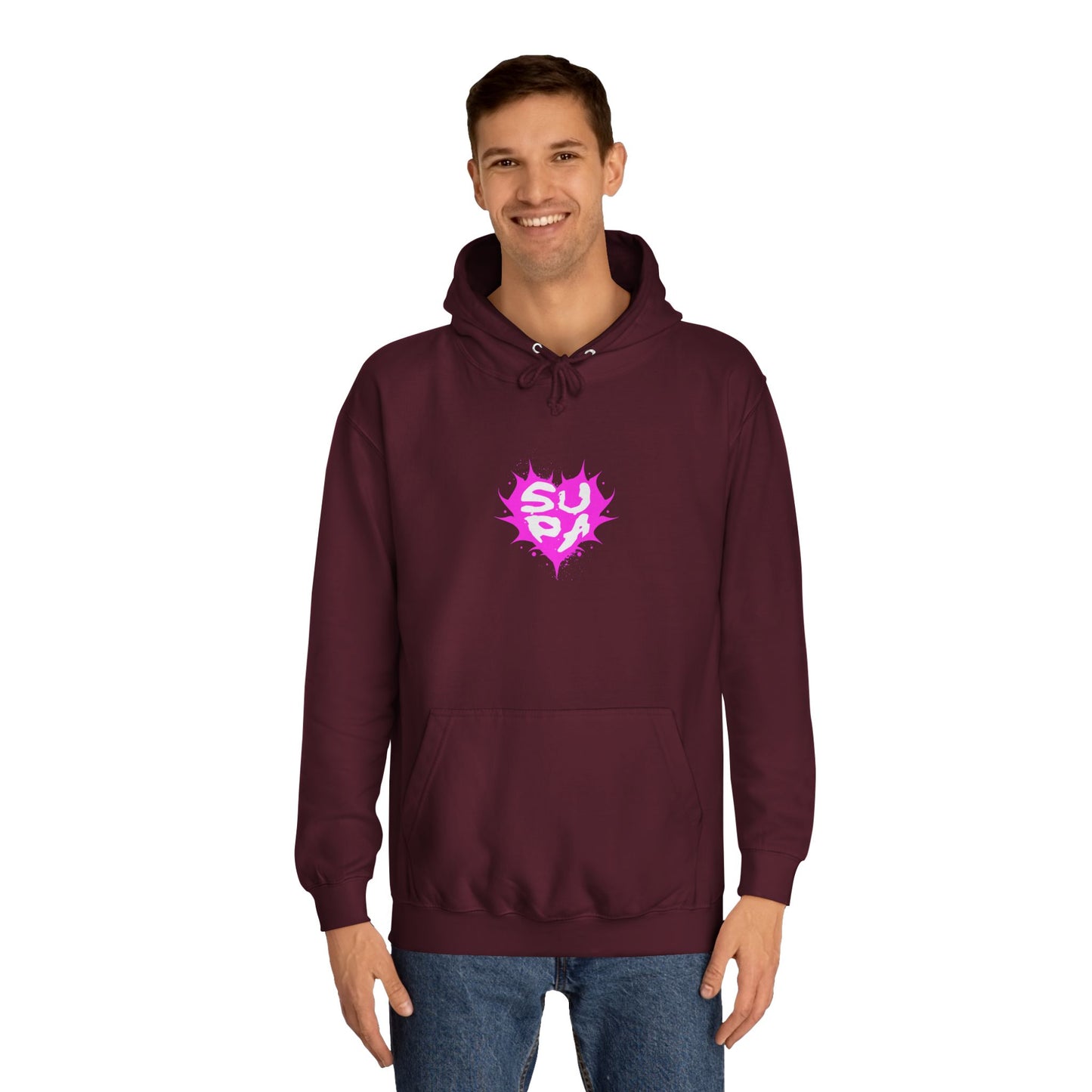 Supa Vibe Unisex Hoodie | Trendy Sweatshirt for, Casual Wear,Life, Gift for Graduates, Unique Fashion Statement