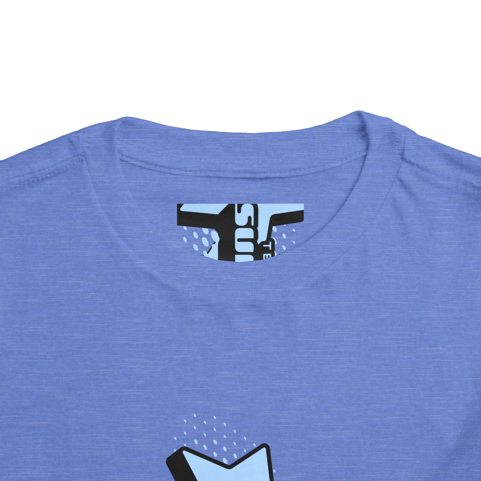 Toddler Tee — Blue Star "Tell em log it in" Graphic