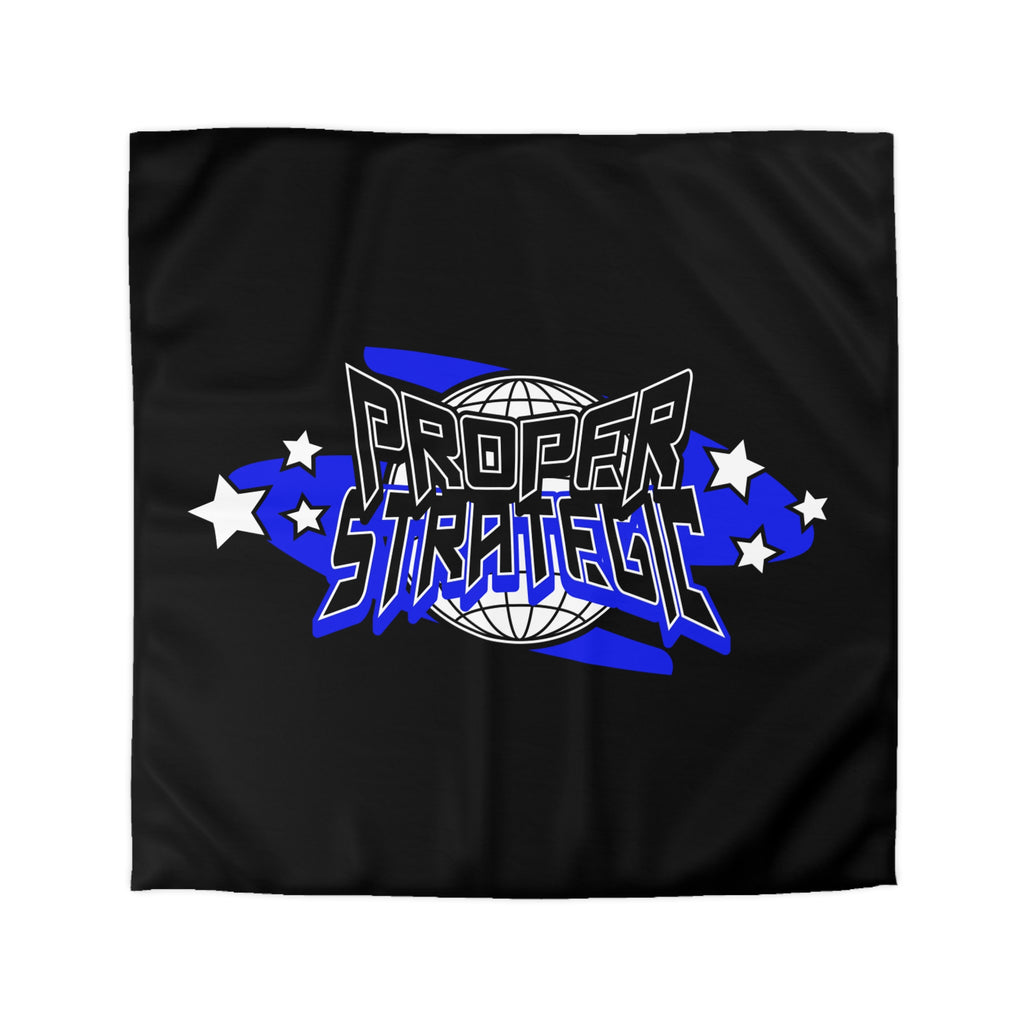 Proper Strategic Duvet Cover — Bold Retro Globe Design with Stars