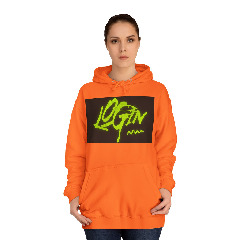 Trendy Unisex Hoodie - 'LOGIN' Graphic Design