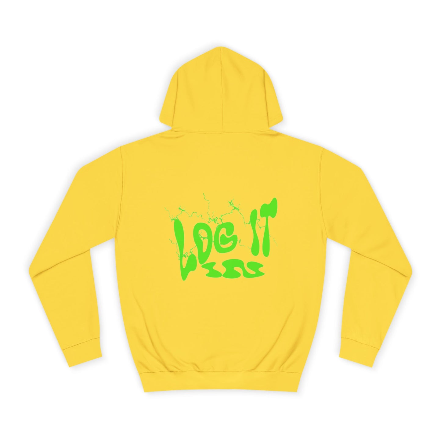Unisex Hoodie with 'Log It in' Design, Cozy Casual Sweater for Trendy wear, Gift for Comfortable Everyday Wear