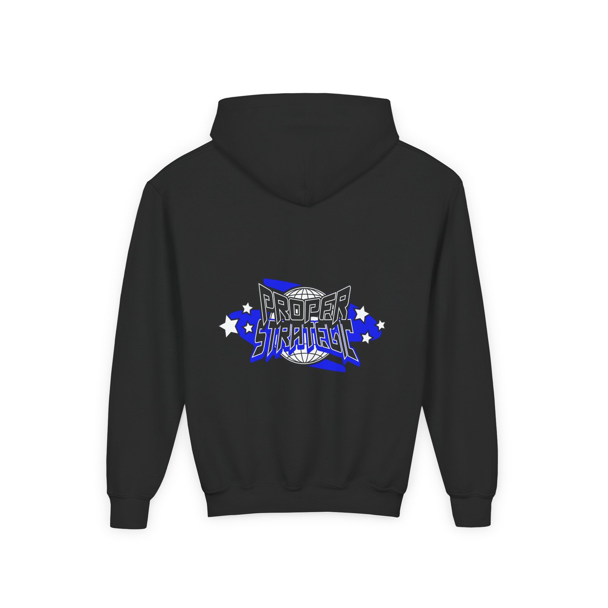 Youth Hoodie — 'Strategic' Graphic Pullover for Kids